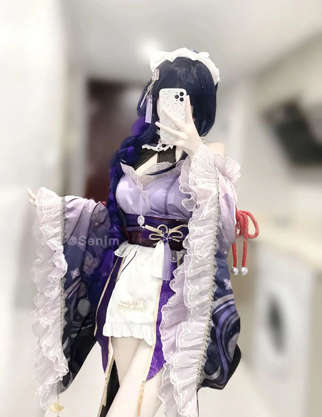 原神cos：黑丝+皮裤，兔女郎甘雨太顶了！白丝制服刻晴！女仆绫华雷神让人狂喜！黑丝旗袍申鹤！