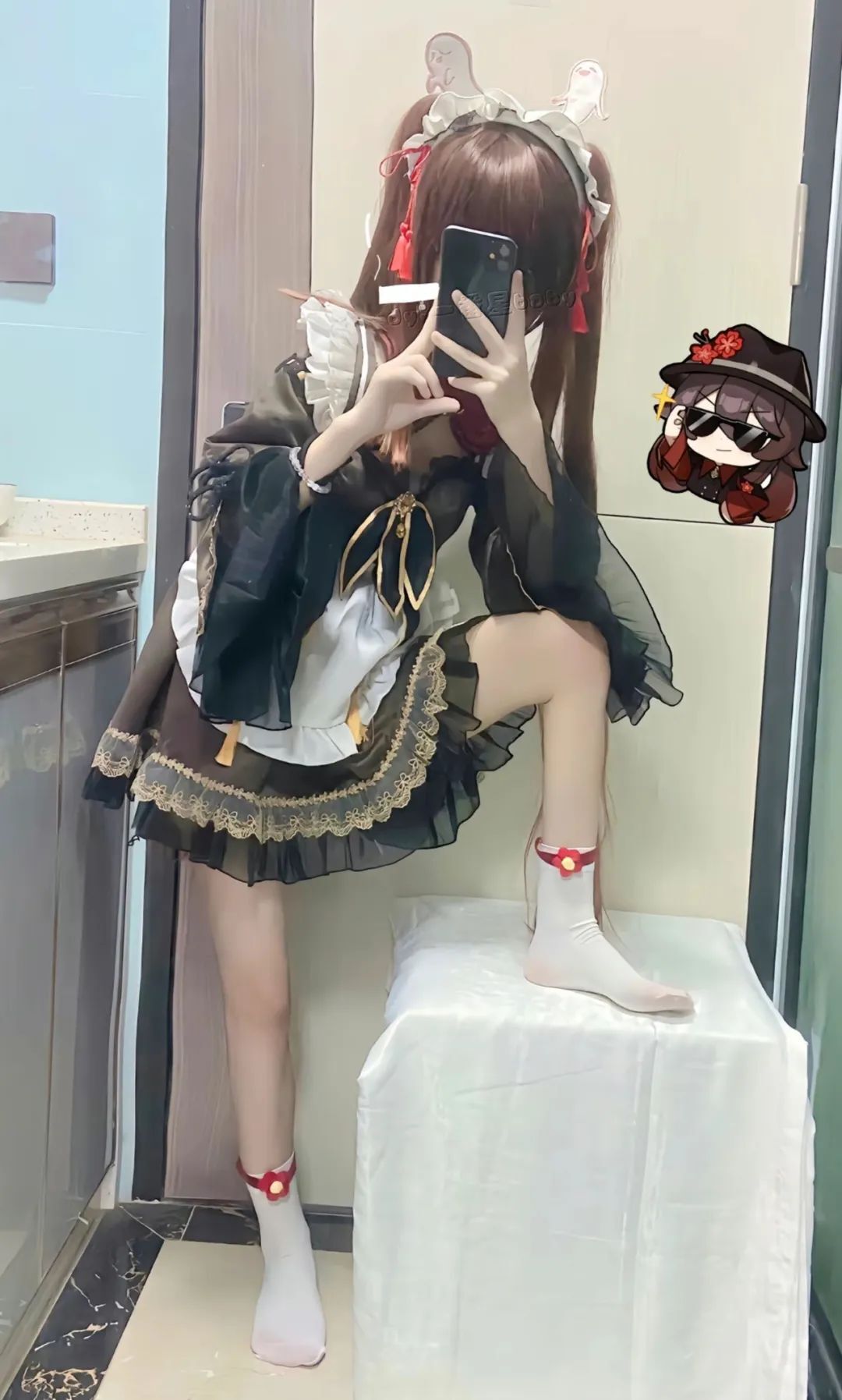 原神cos：白丝婚纱绫华太可爱了！女仆神子太乖巧了！宵宫比心让人心动！这样的归终太完美了！