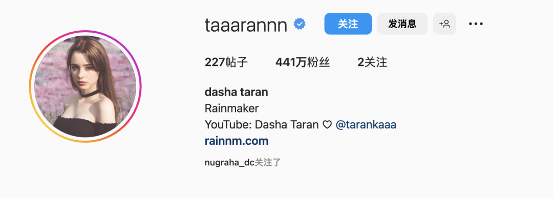 俄罗斯超仙网红Dasha Taran，INS图片集