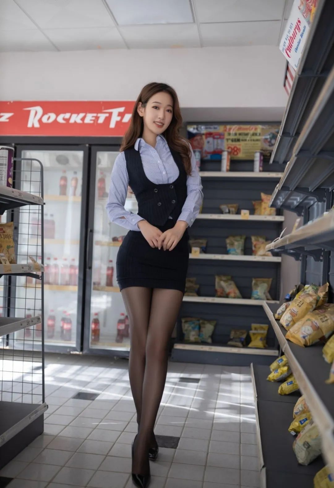 唐安琪写真 | 有这么漂亮的收银员，生意会不会很火？