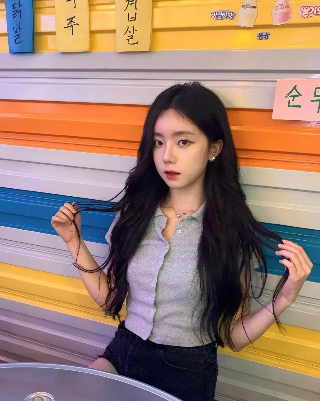 张允恩，颜值和身材俱佳的“韩系”网红美女