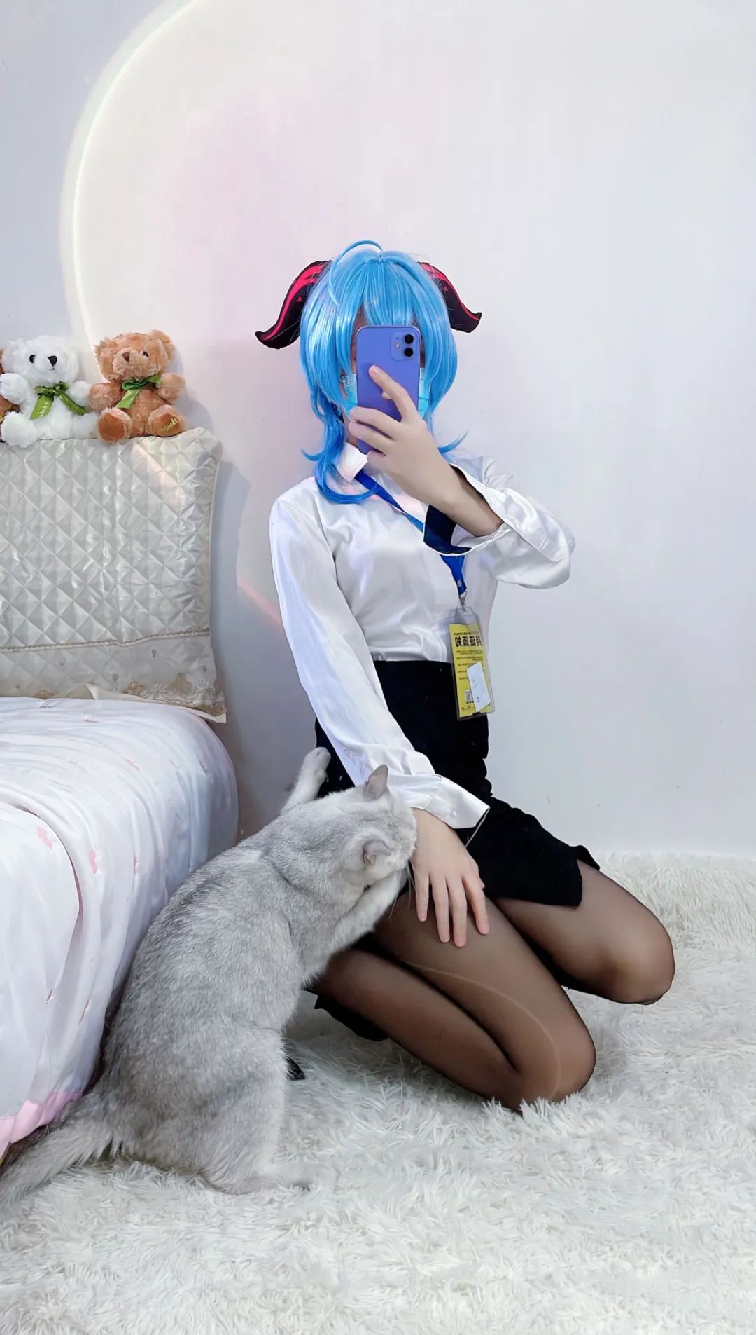 原神cos：女士大长腿太霸气了！秘书甘雨真乖巧！七七终于变大了！