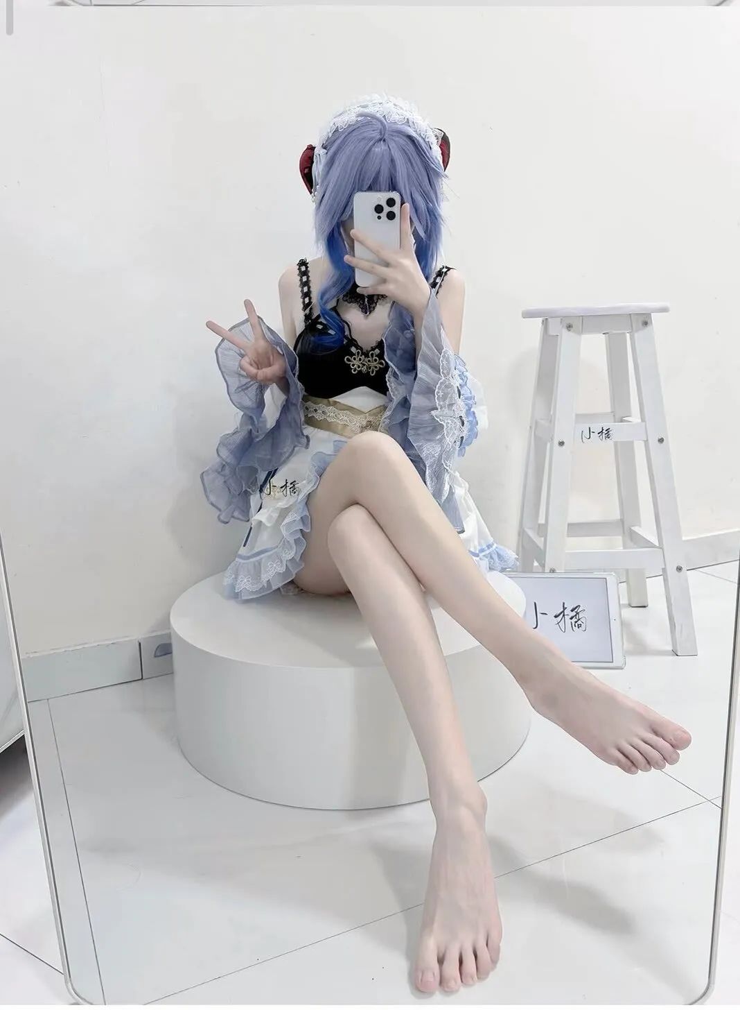 原神cos：双马尾+旗袍，莫娜太漂亮了！裸足神子，JK绫华，女仆甘雨太好看了！