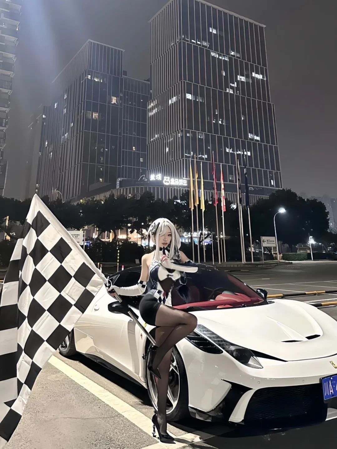 原神cos：黑丝+皮裤，兔女郎甘雨太好看了！黑丝旗袍莫娜！赛车服申鹤让人狂喜！