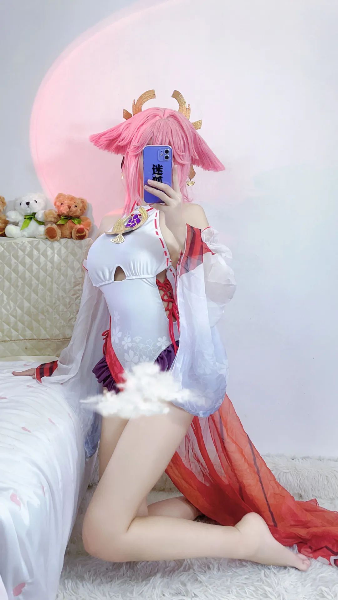 原神cos：女士仰视视角太顶了！泳装神子刻晴让人狂喜！修女服甘雨涩气拉满！