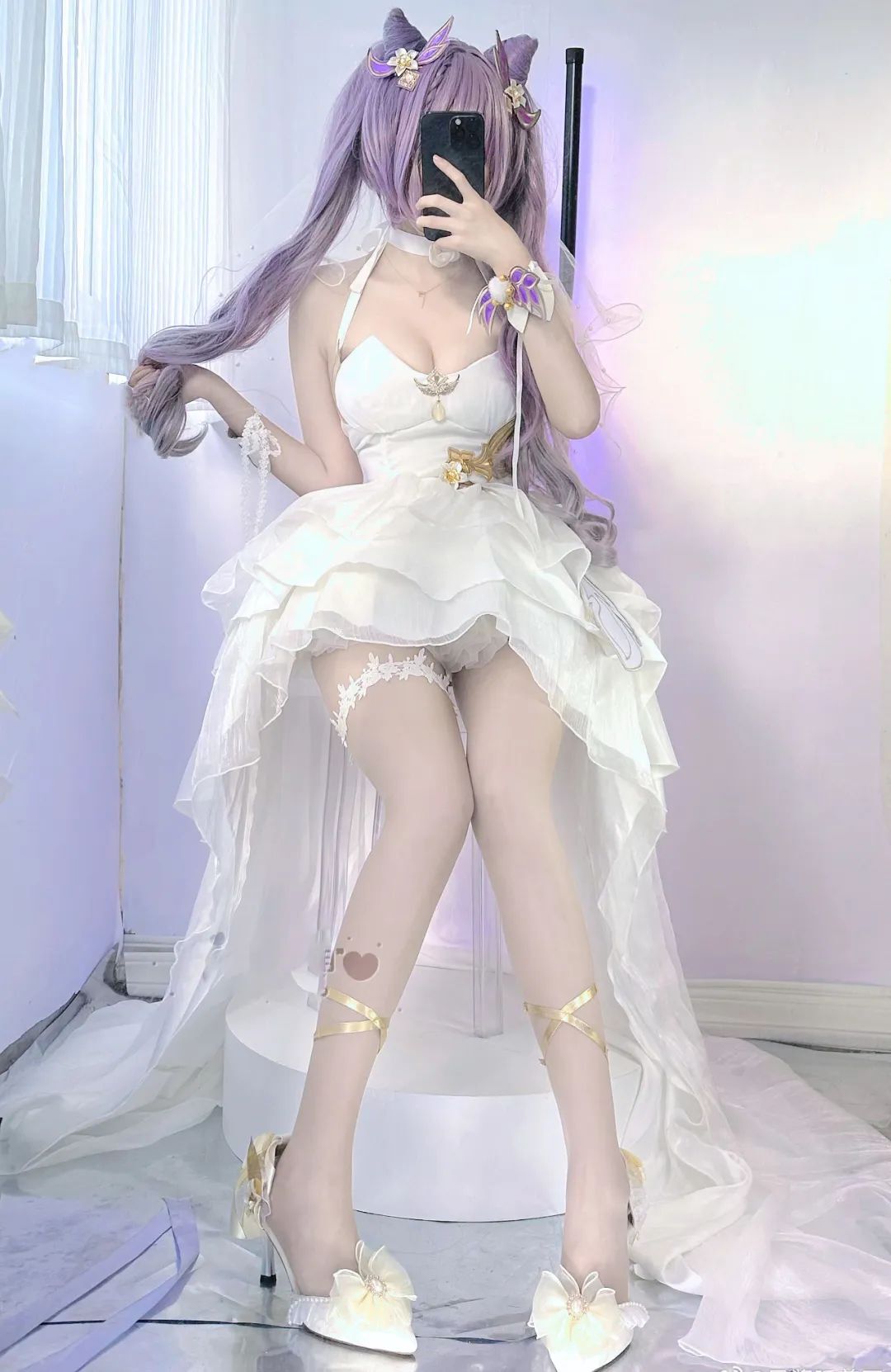 原神cos：白丝+婚纱，花嫁刻晴绫华美爆了！泳装心海，旗袍申鹤，兔女郎甘雨让人狂喜！
