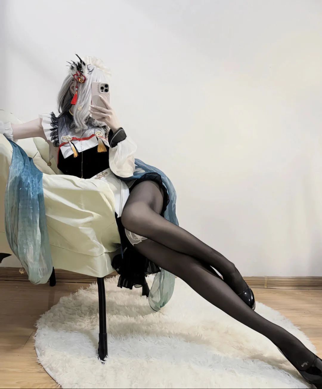 原神cos：黑丝+女仆装，申鹤太美了！和服绫华，JK雷神，清凉女仆装甘雨，白丝荧妹是真的顶！