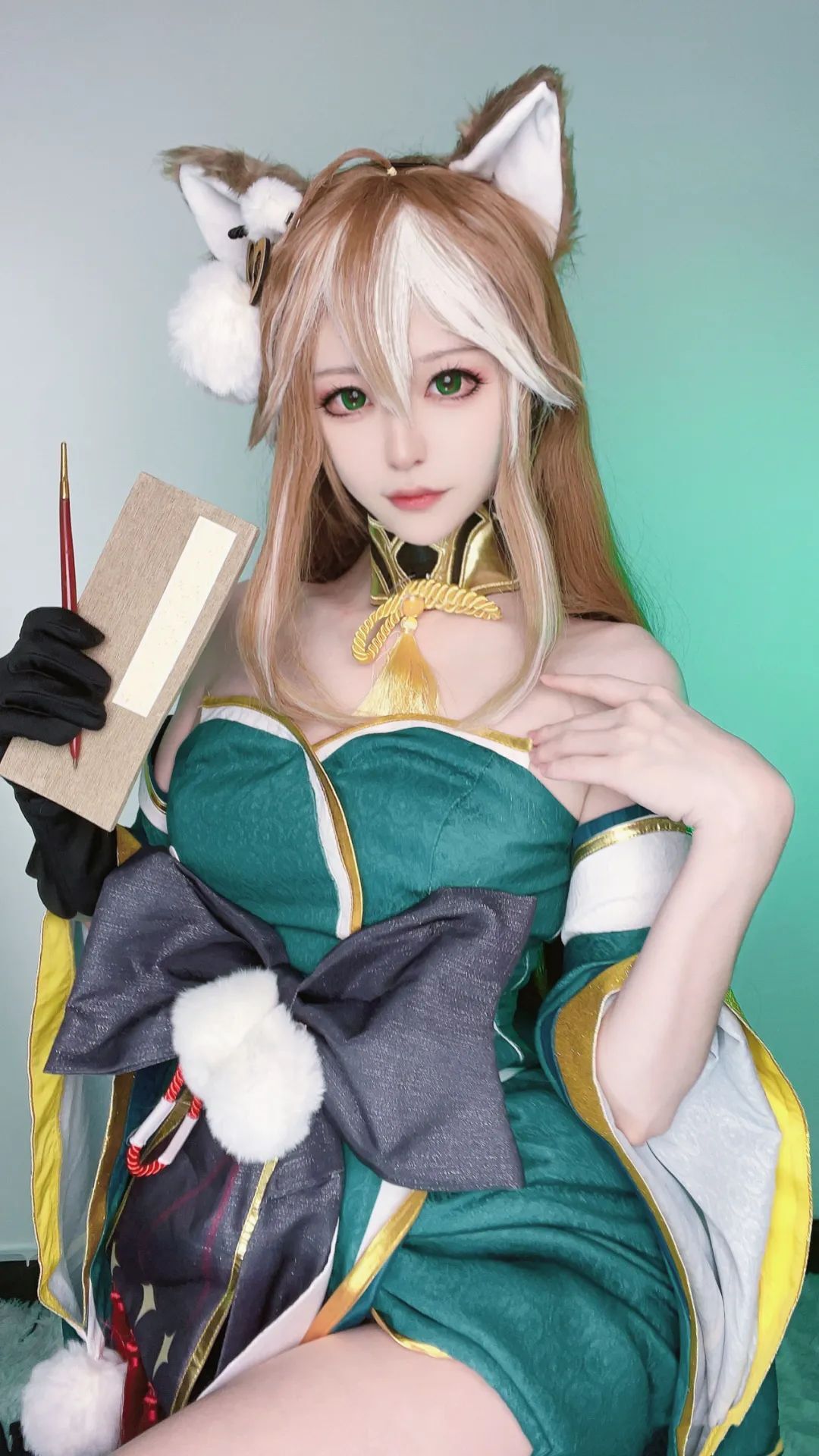 原神cos：黑丝+制服，OL申鹤让人狂喜！刻晴白丝制服，雷神新服装真是太顶了！