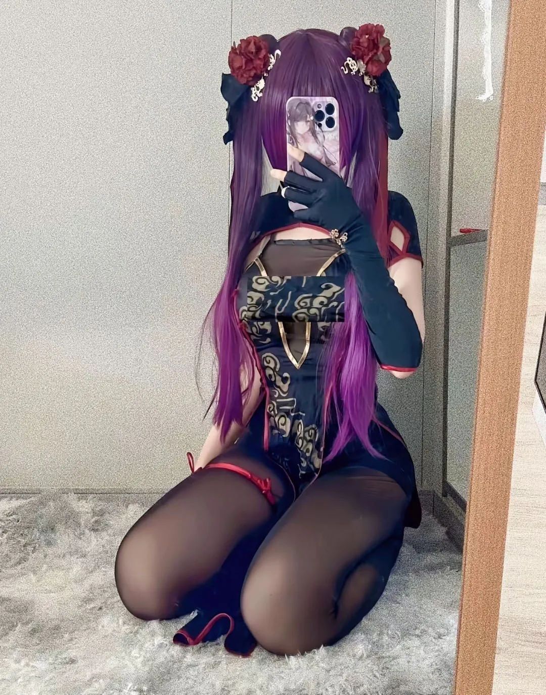 原神cos：黑丝+超短裙，制服雷神太顶了！泳装绫华真绝了，女仆申鹤，白丝刻晴太好看了！