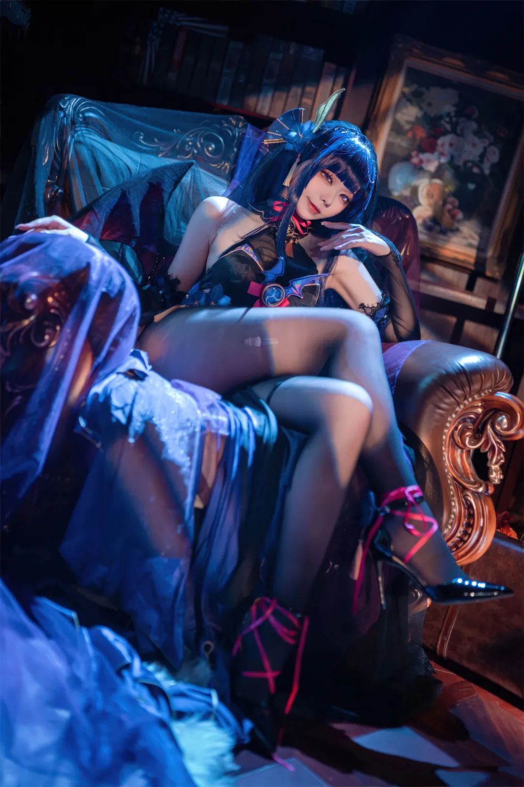 原神cos：白丝+女仆装，神子让人狂喜！制服秘书雷神，女仆刻晴甘雨莫娜你选谁？