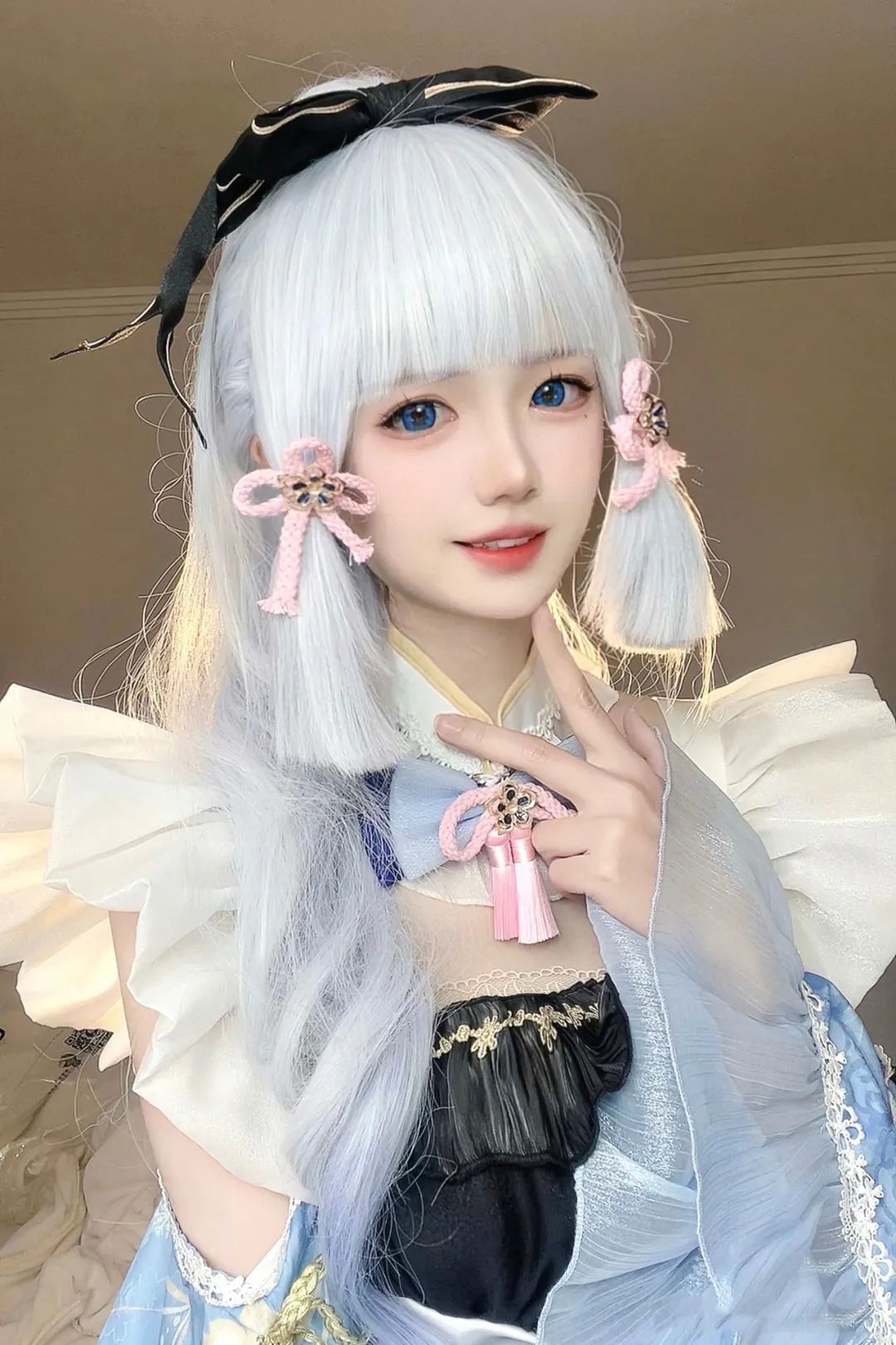 原神cos：白丝+婚纱，刻晴美爆了！JK绫华，女仆甘雨，御姐申鹤果然好看！