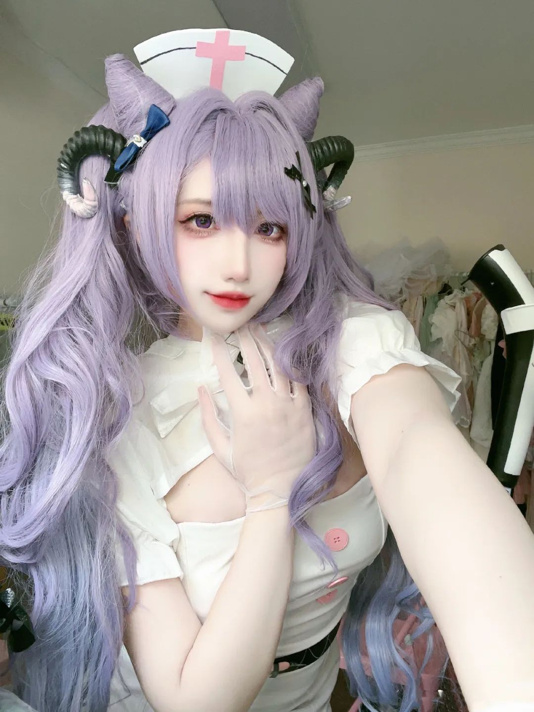 原神cos：白丝+制服，护士刻晴太美了！OL制服雷神太顶了！申鹤仙女装让人狂喜！