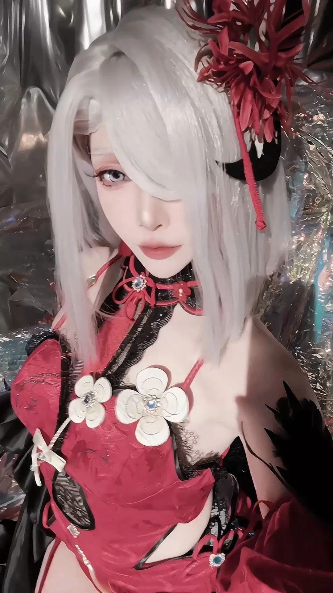 原神cos：白丝+兔女郎，心海太萌了！泳装妮露，雷神女仆，旗袍甘雨，红色旗袍申鹤太顶了！