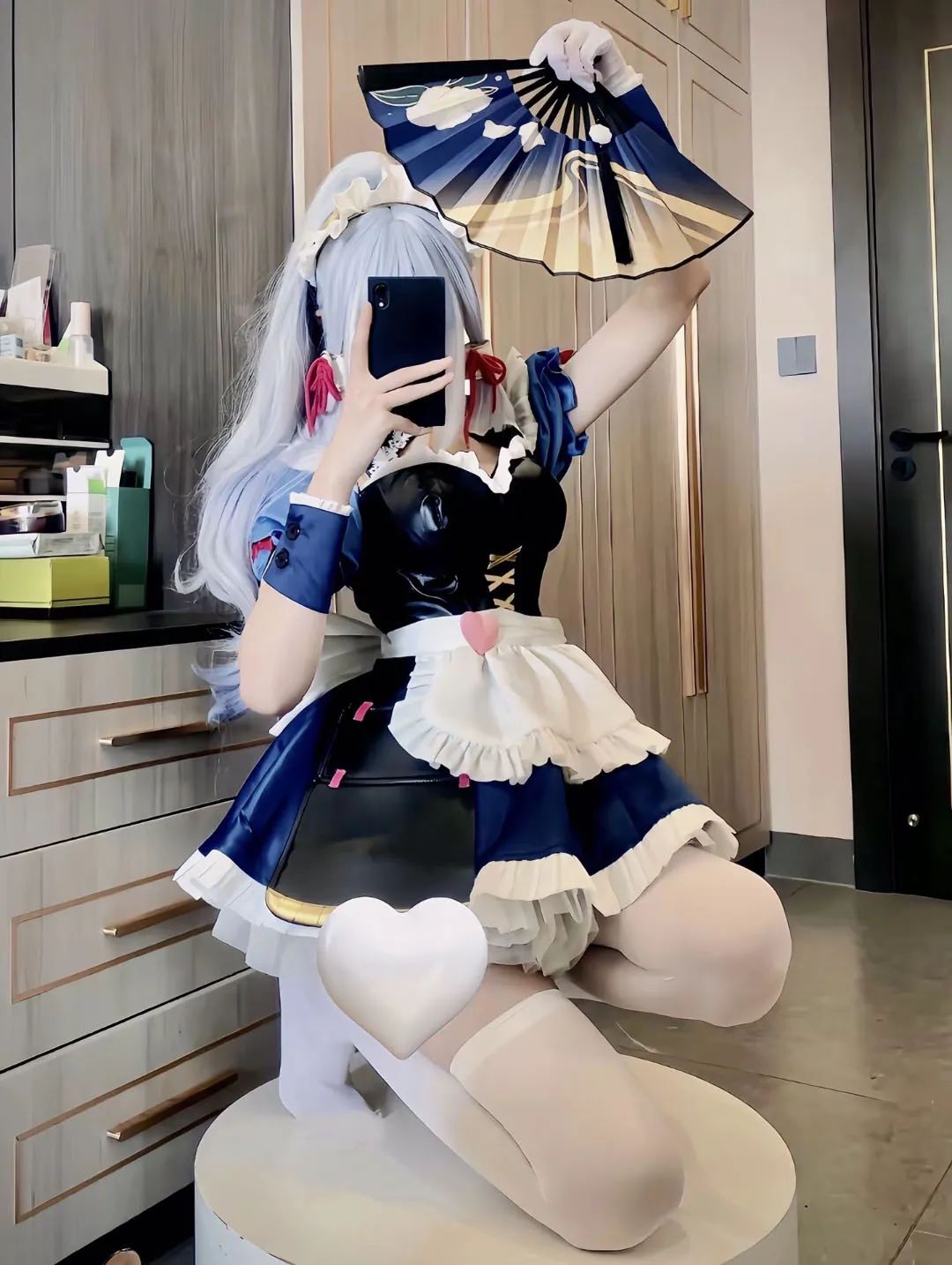 原神cos：兔女郎甘雨美出新高度！大草神泳装可爱爆了！女仆绫华让人狂喜，黑丝申鹤太顶级了！