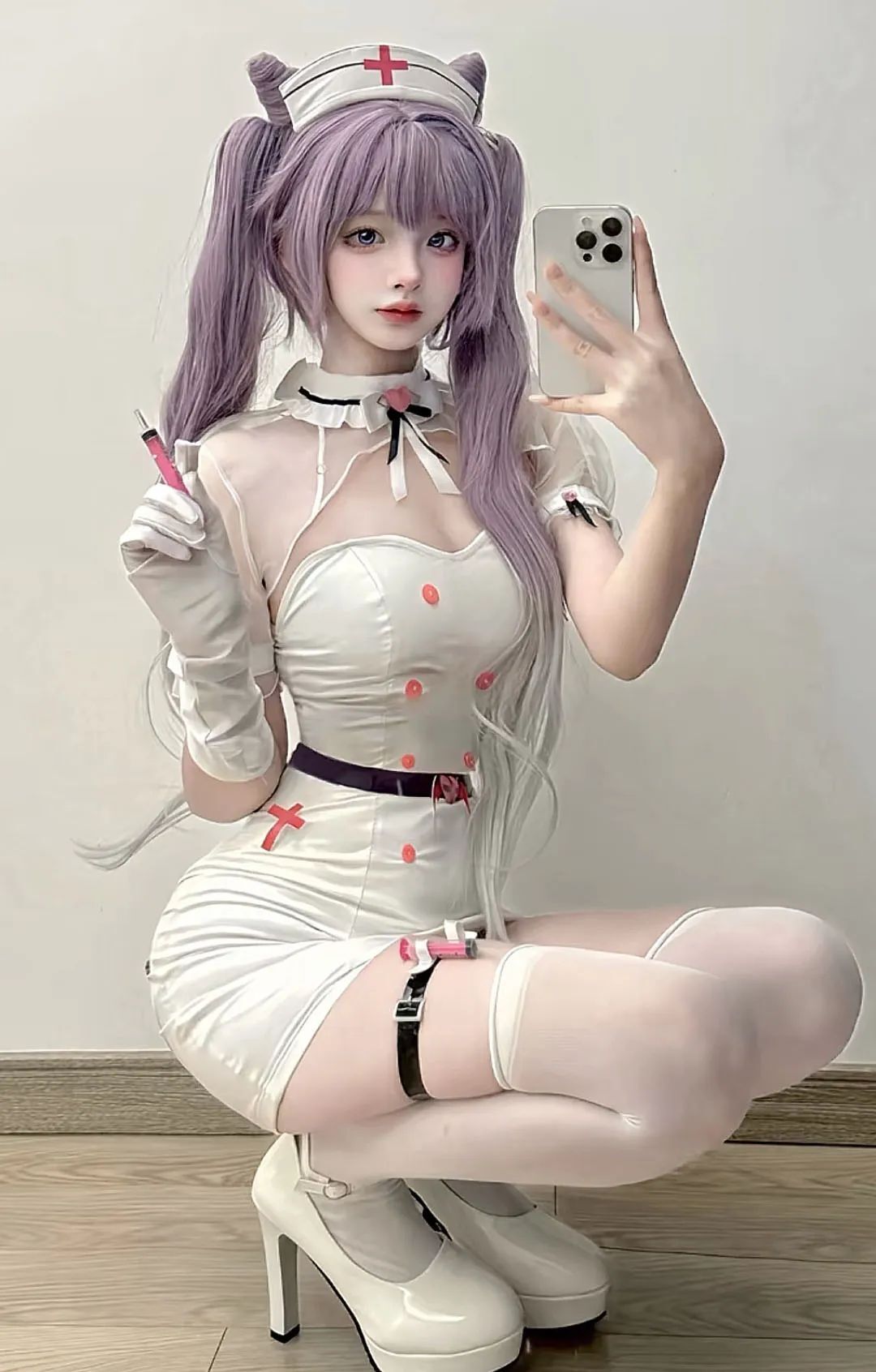 原神cos：白丝+护士服，刻晴超萌！女仆甘雨，神子黑纱裙美爆了！泳装申鹤，女仆雷神让人无法抵抗！