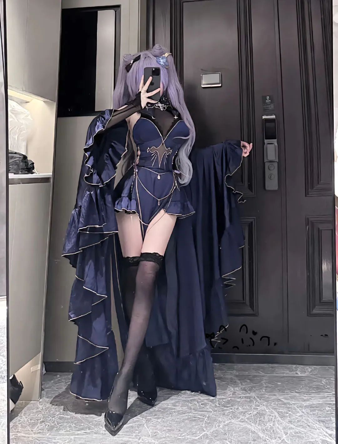 原神cos：白丝+超短裙，兔女郎心海太美了！申鹤黑丝大长腿让让人无法拒绝！白丝婚纱甘雨让人狂喜！