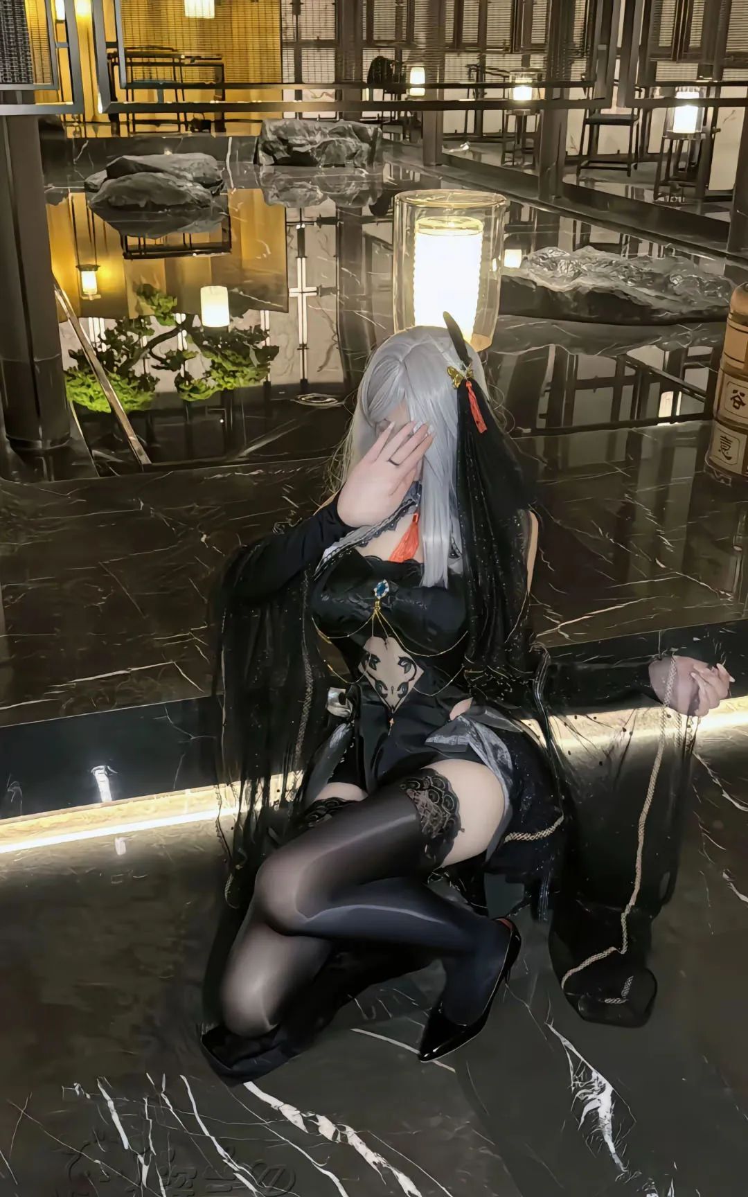原神cos：黑丝+制服，雷神太御了！兔女郎甘雨，公主裙刻晴太俏皮了！JK绫华，黑丝纱裙申鹤美翻！