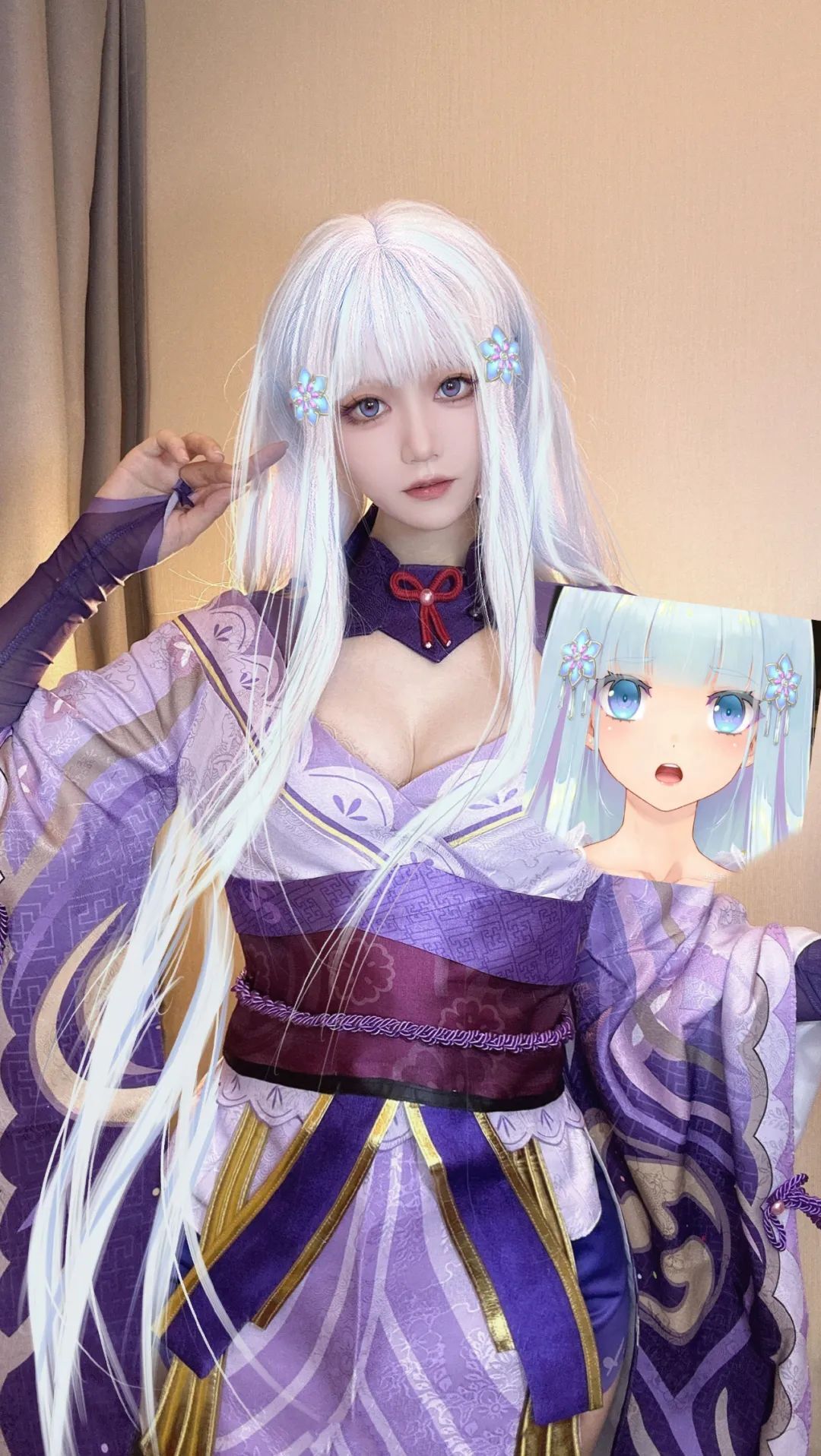 原神cos：白丝+女仆，雷神可爱爆了！泳装神子申鹤让人狂喜！白丝修女服甘雨，JK荧妹谁见过？