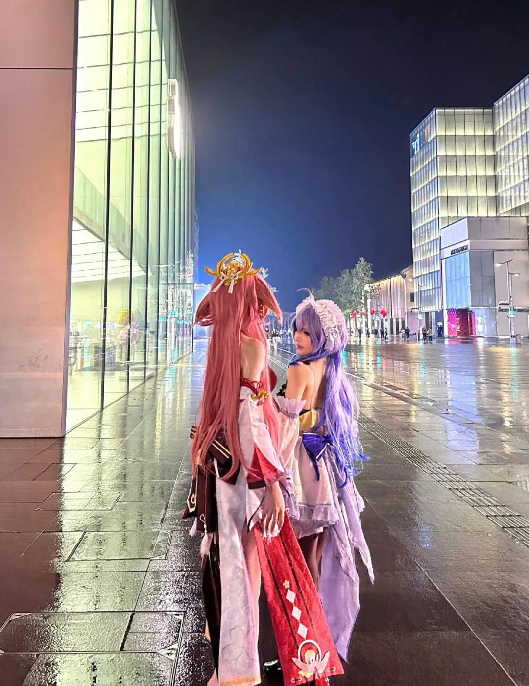 原神cos：黑丝+紧身衣，兔女郎雷神太顶级了！黑丝皮裤申鹤太御了！白丝制服刻晴让人狂喜！