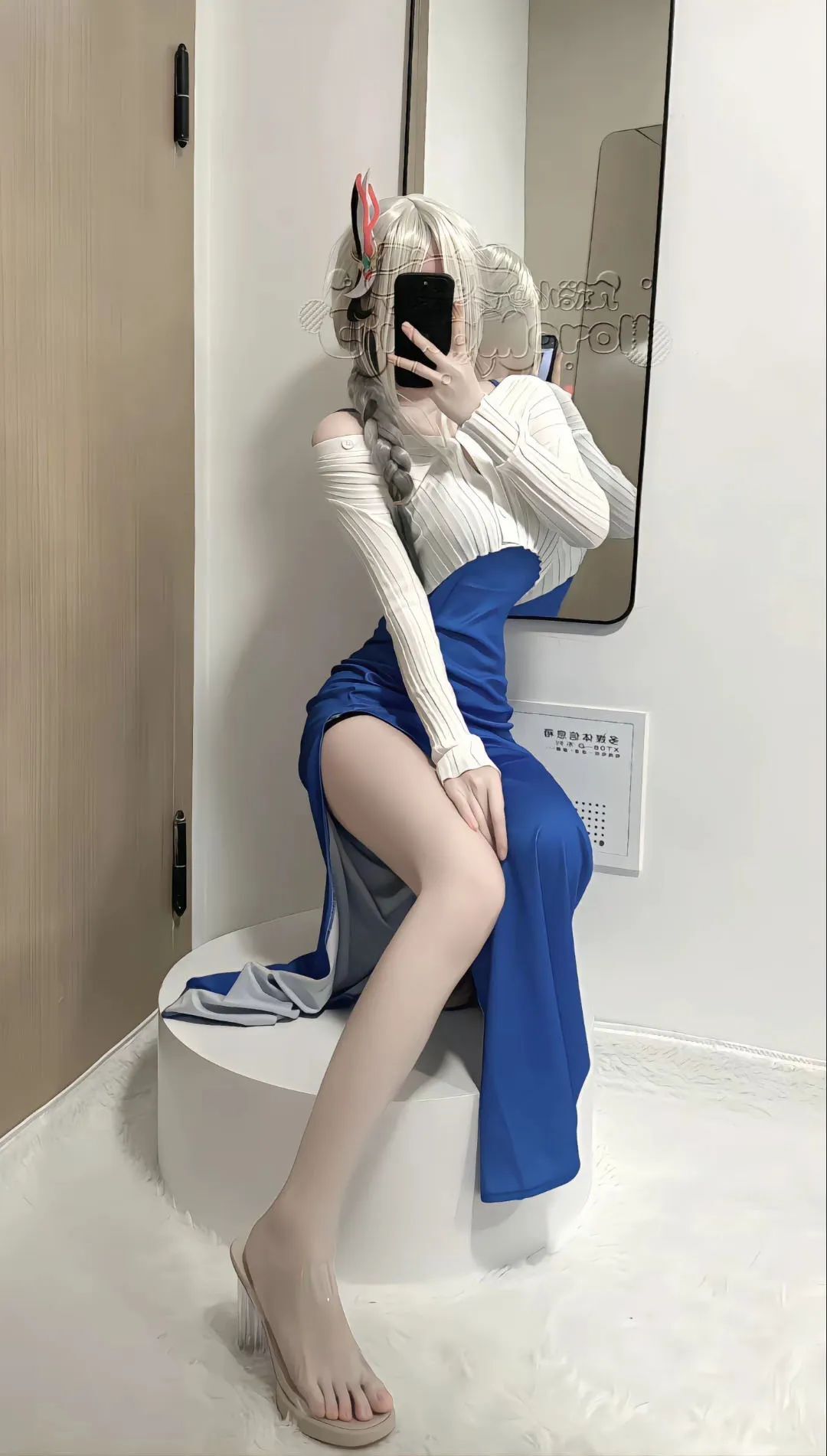原神cos：黑丝+皮鞭，雷神化身搜查官！兔女郎甘雨太魅惑了！水手服绫华，单边白丝神子让人狂喜！