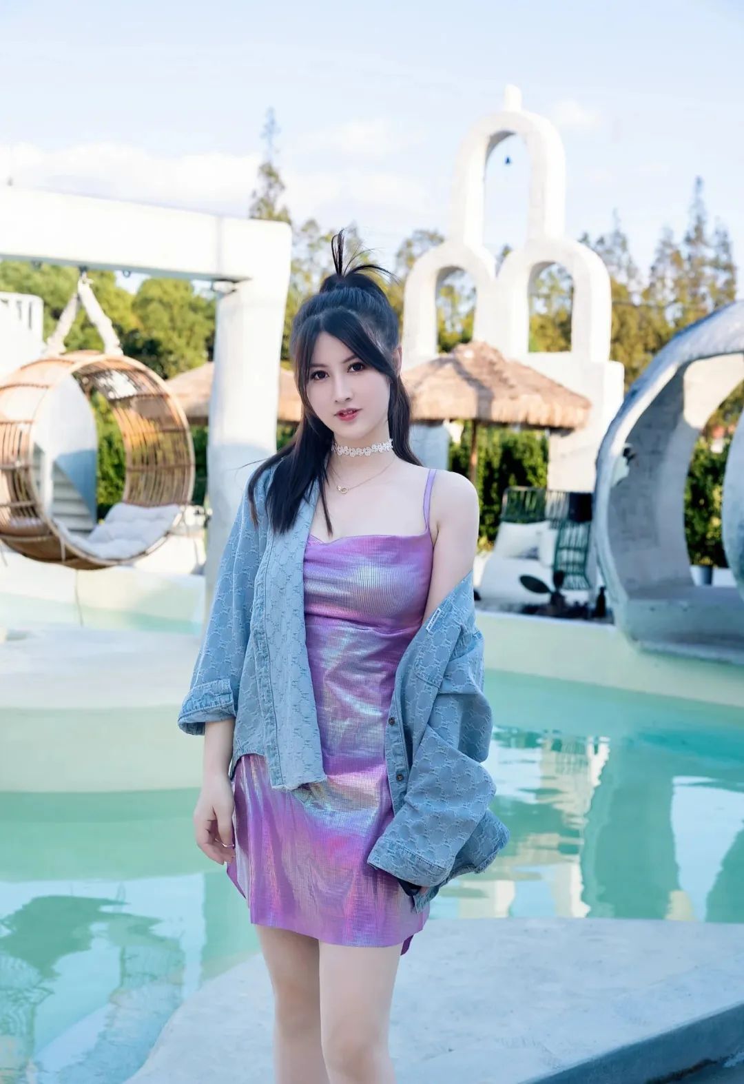 [仙女集]成熟丰满，身材曼妙，不愧是性感JK女神