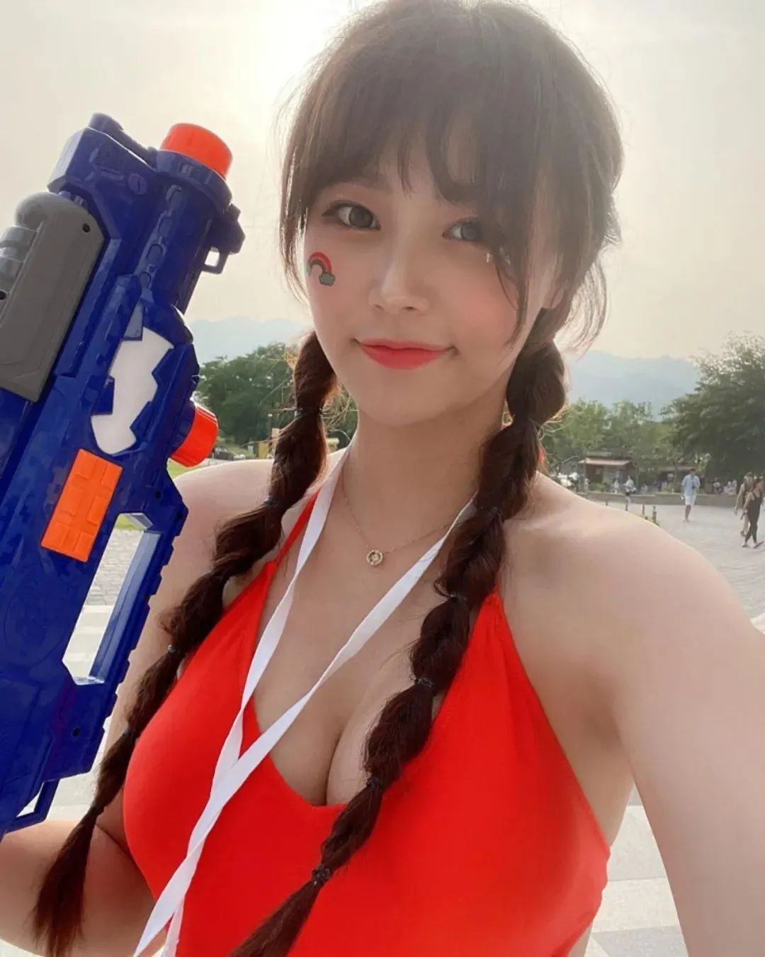 韩国网红朴善珠，青春甜美的阳光美少女