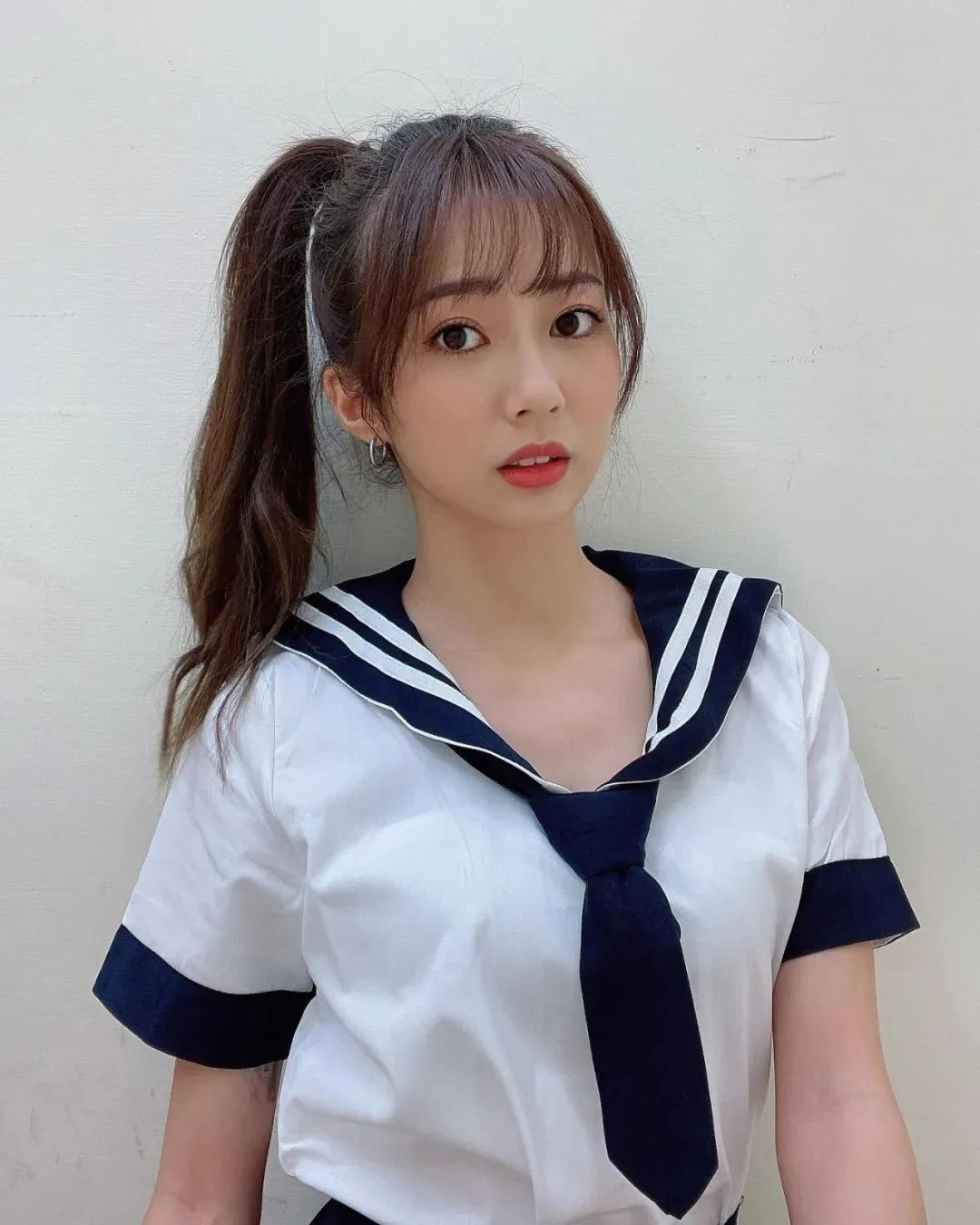 台湾网红彭翊慈，充满青春活力的啦啦队女神