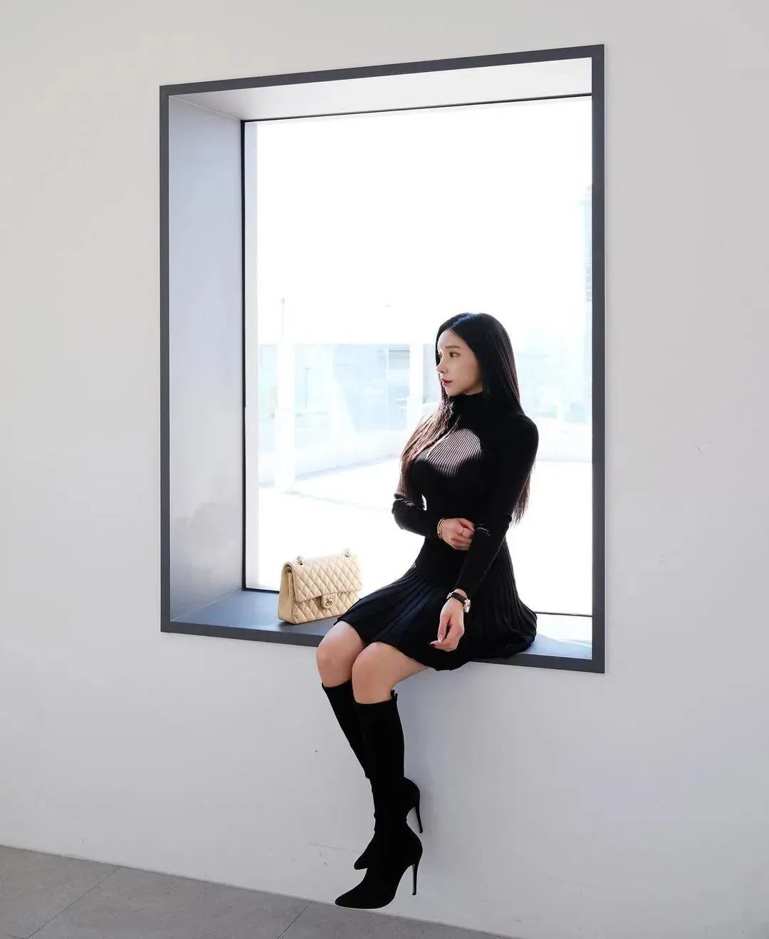 韩国网红anhjj，拥有贵妇气质“名媛风”的气质女神