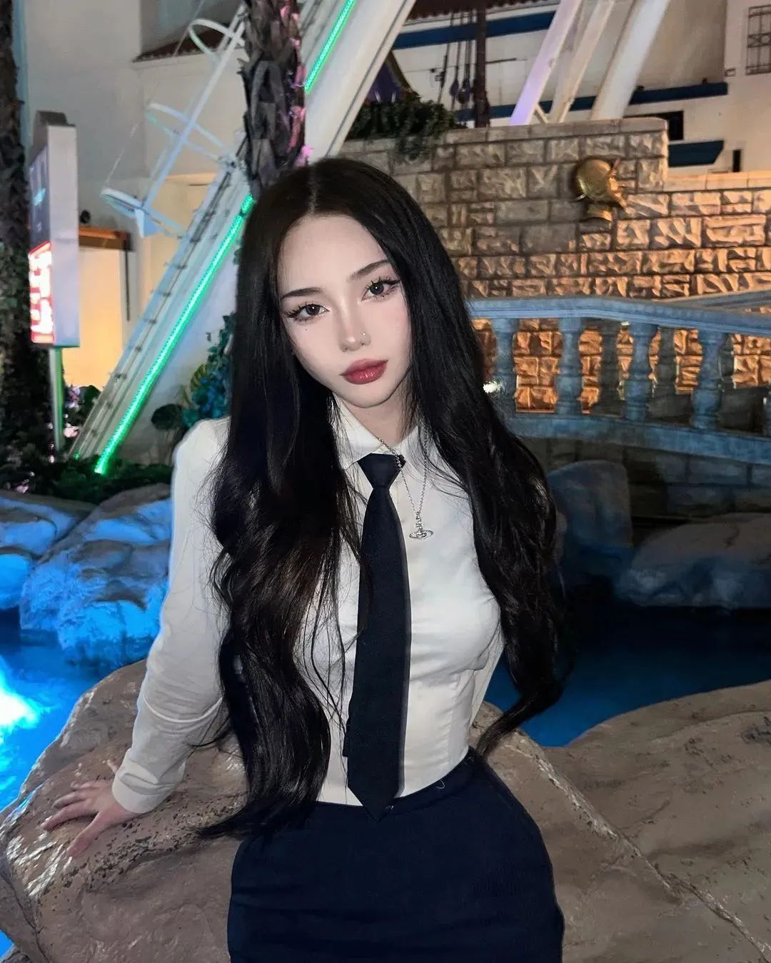 拥有三国混血的韩国网红美女yuna，堪称混血儿女神的天花板