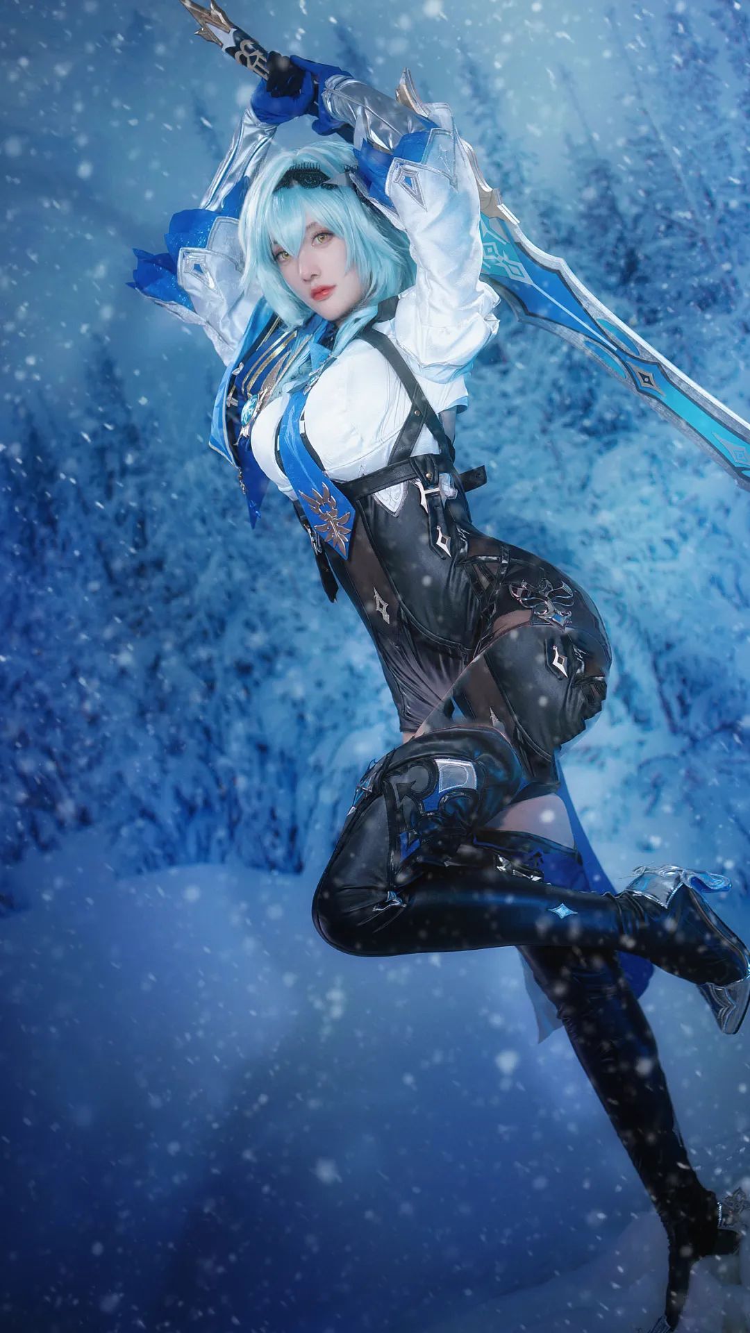 cosplay：【原神】的浪花骑士优菈劳伦斯