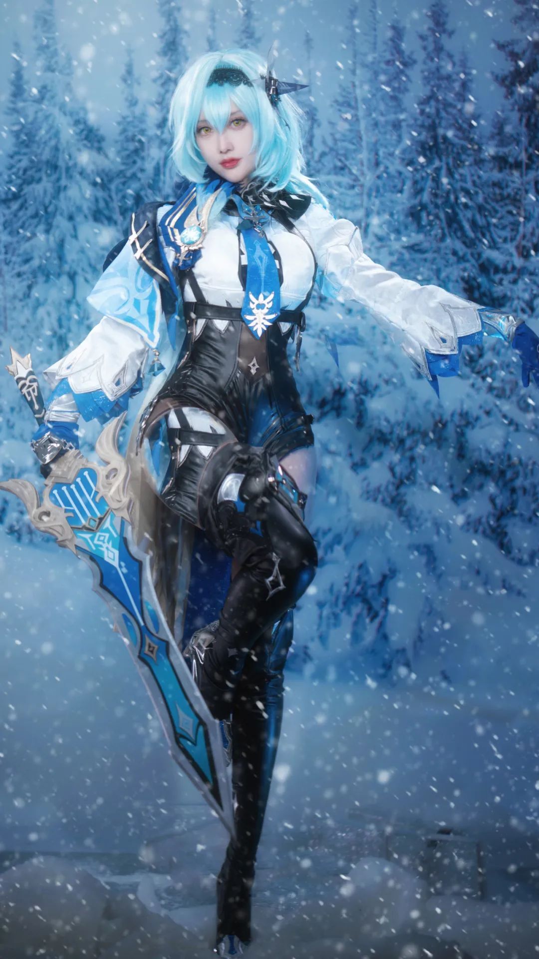 cosplay：【原神】的浪花骑士优菈劳伦斯