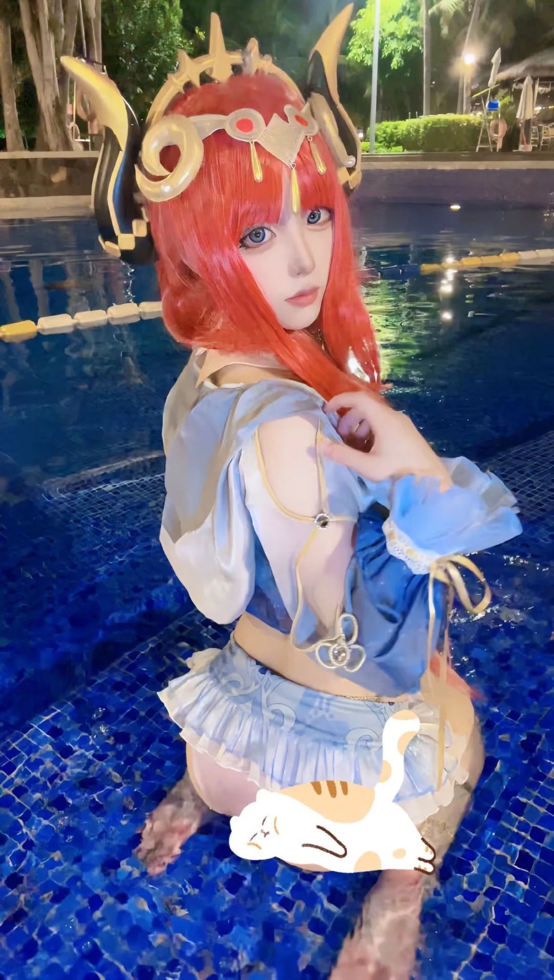 原神泳装cos合集！大草神身材碾压申鹤！妮露神子心海美爆了！