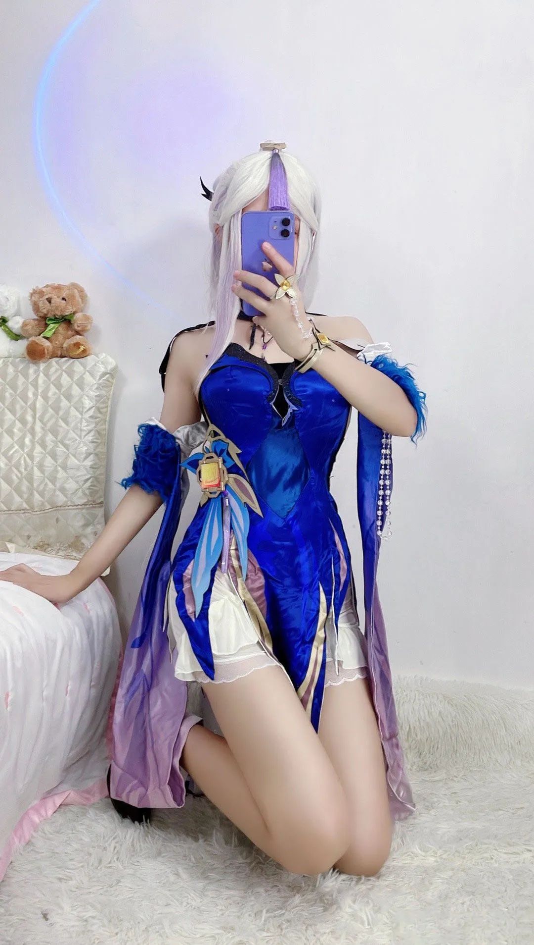 原神cos：女士大长腿太霸气了！秘书甘雨真乖巧！七七终于变大了！