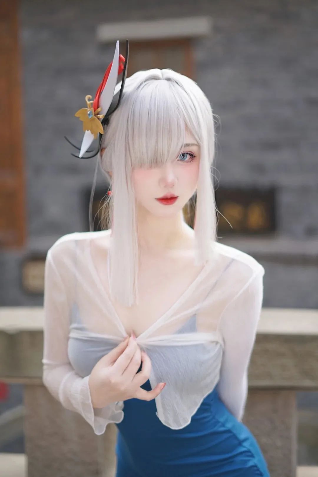原神cos：白色婚纱刻晴让人狂喜！胡桃JK制服太俏皮了，小厨娘装雷神太漂亮了！