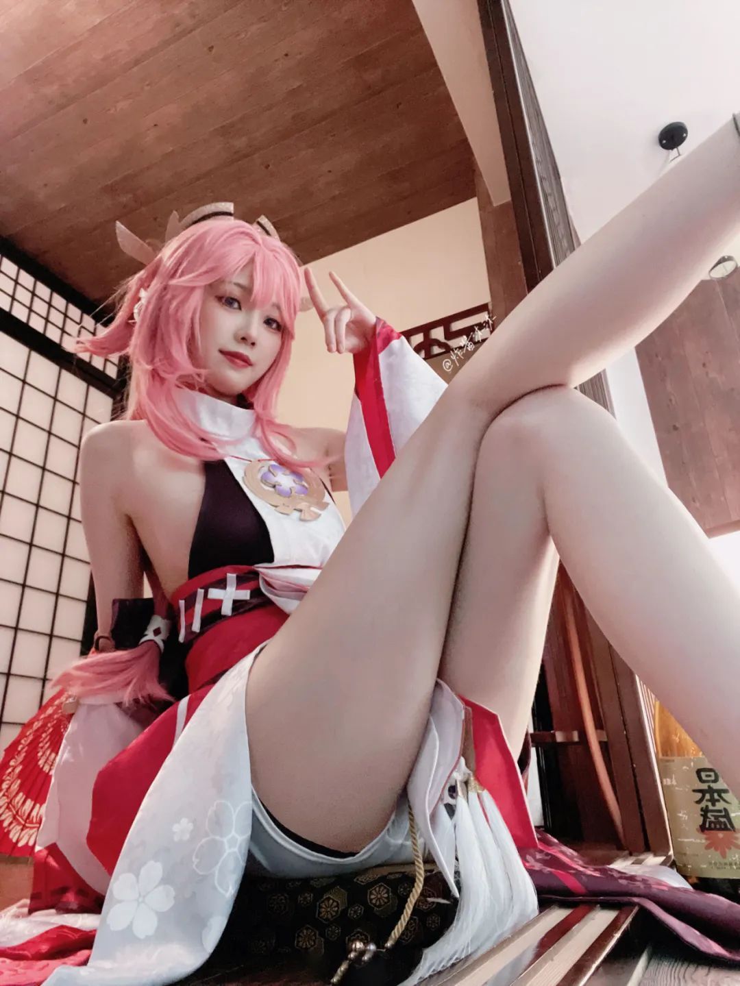原神cos：白丝+连衣裙，甘雨新服装真清爽！优菈狂秀好身材！女士大长腿真是绝美！