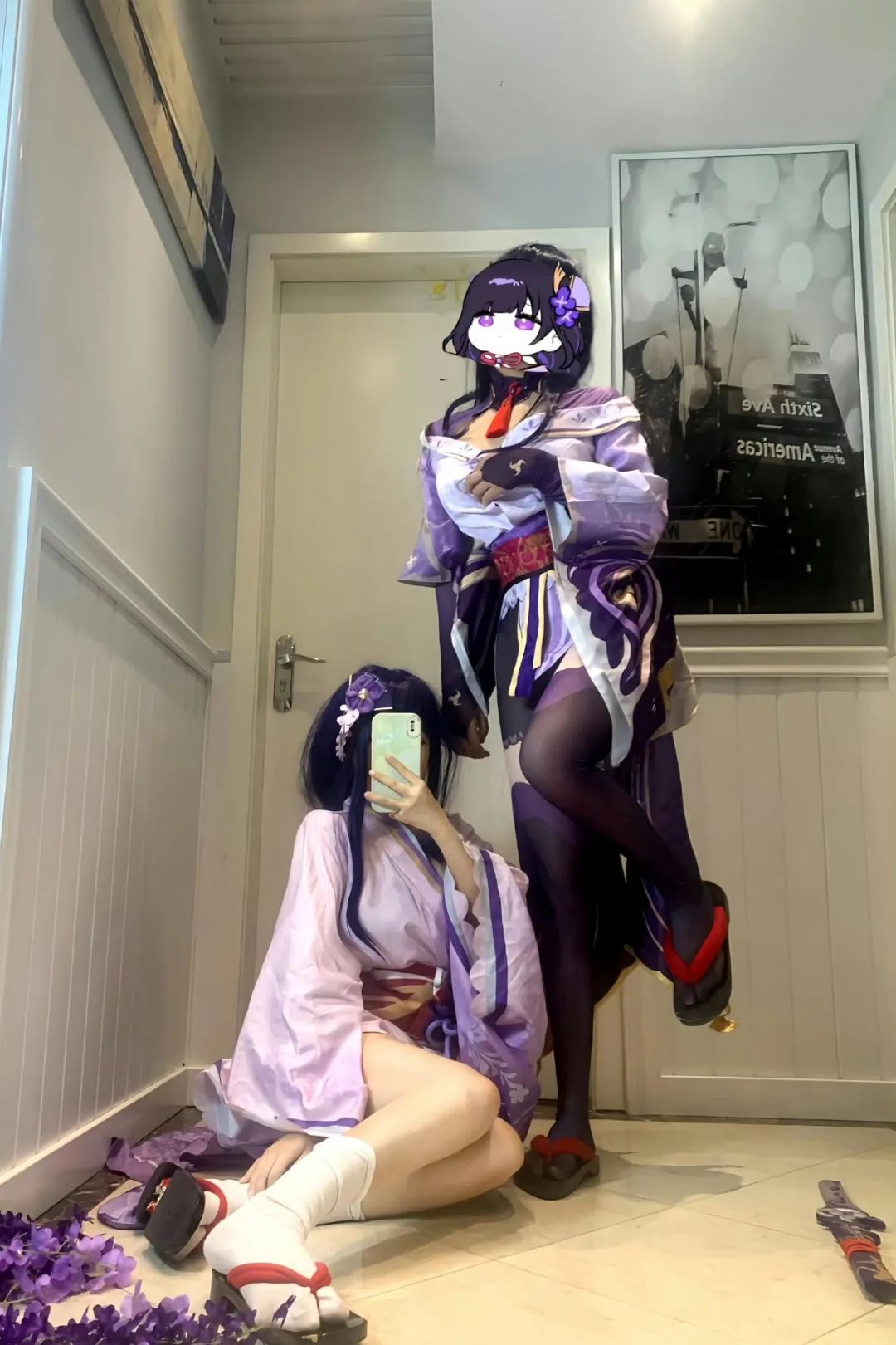 原神cos：黑丝+皮裤，兔女郎甘雨太涩了！黑丝雷神，泳装神子，申鹤大长腿真绝了！