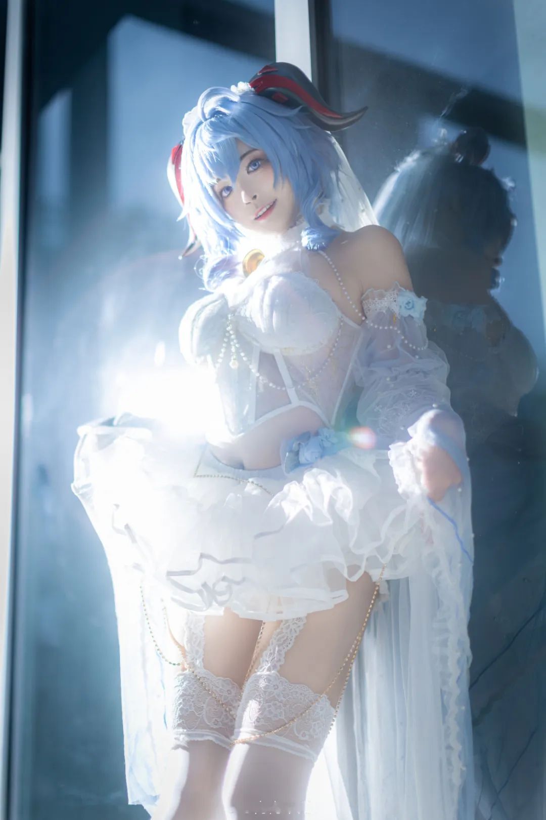 原神cos：OL制服装神子真绝了！兔女郎甘雨可爱爆了！花嫁刻晴让人狂喜！