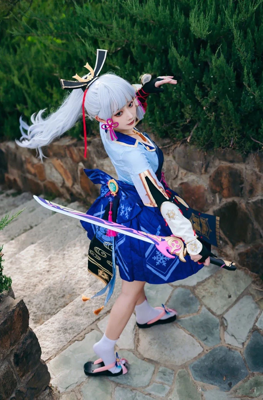 原神cos：黑丝+皮裤，制服刻晴太御了！影宝厨娘！女仆夜兰！制服雷神，JK水神萌翻！