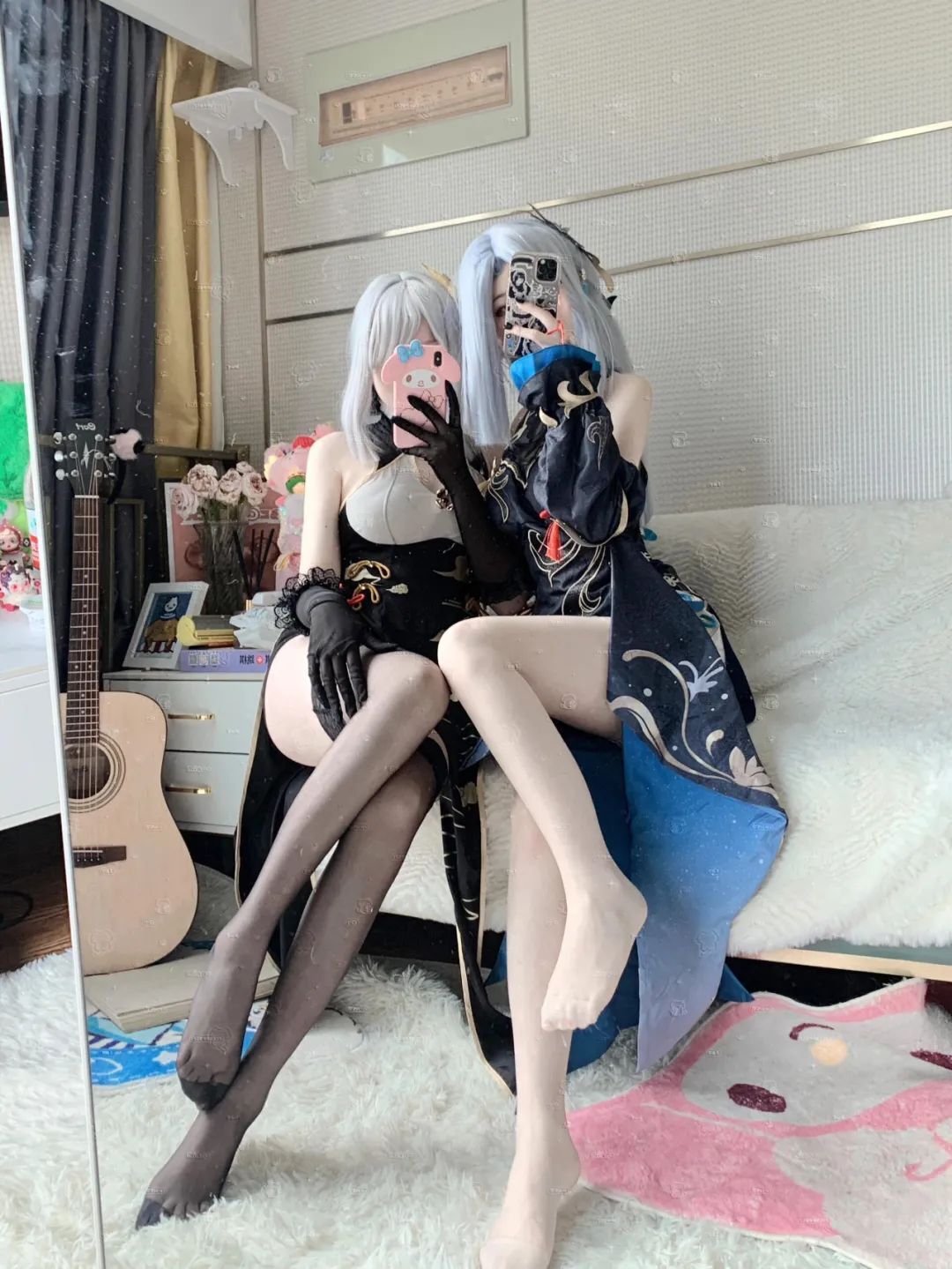 原神cos：白丝+泳装，申鹤太御了！镀金旅团美爆，妮露腿是真的长！厨娘雷神谁见过？