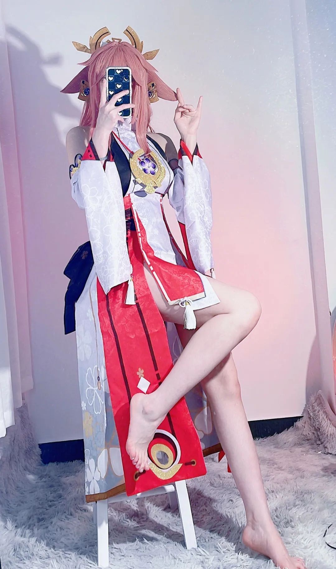 原神cos：黑丝+皮裤，甘雨让人狂喜！和服绫华，泳装刻晴，黑丝女仆水神太萌了！
