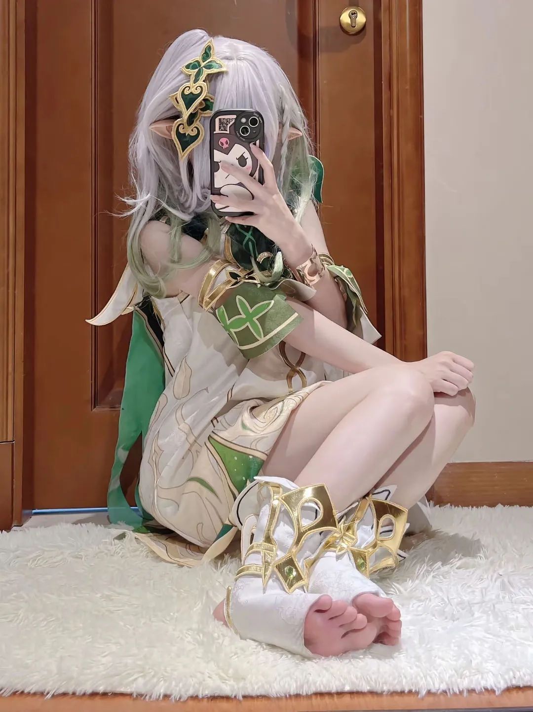 原神cos：水手服JK雷神太美了！白丝花嫁刻晴，小礼服绫华，女仆装甘雨让人狂喜！