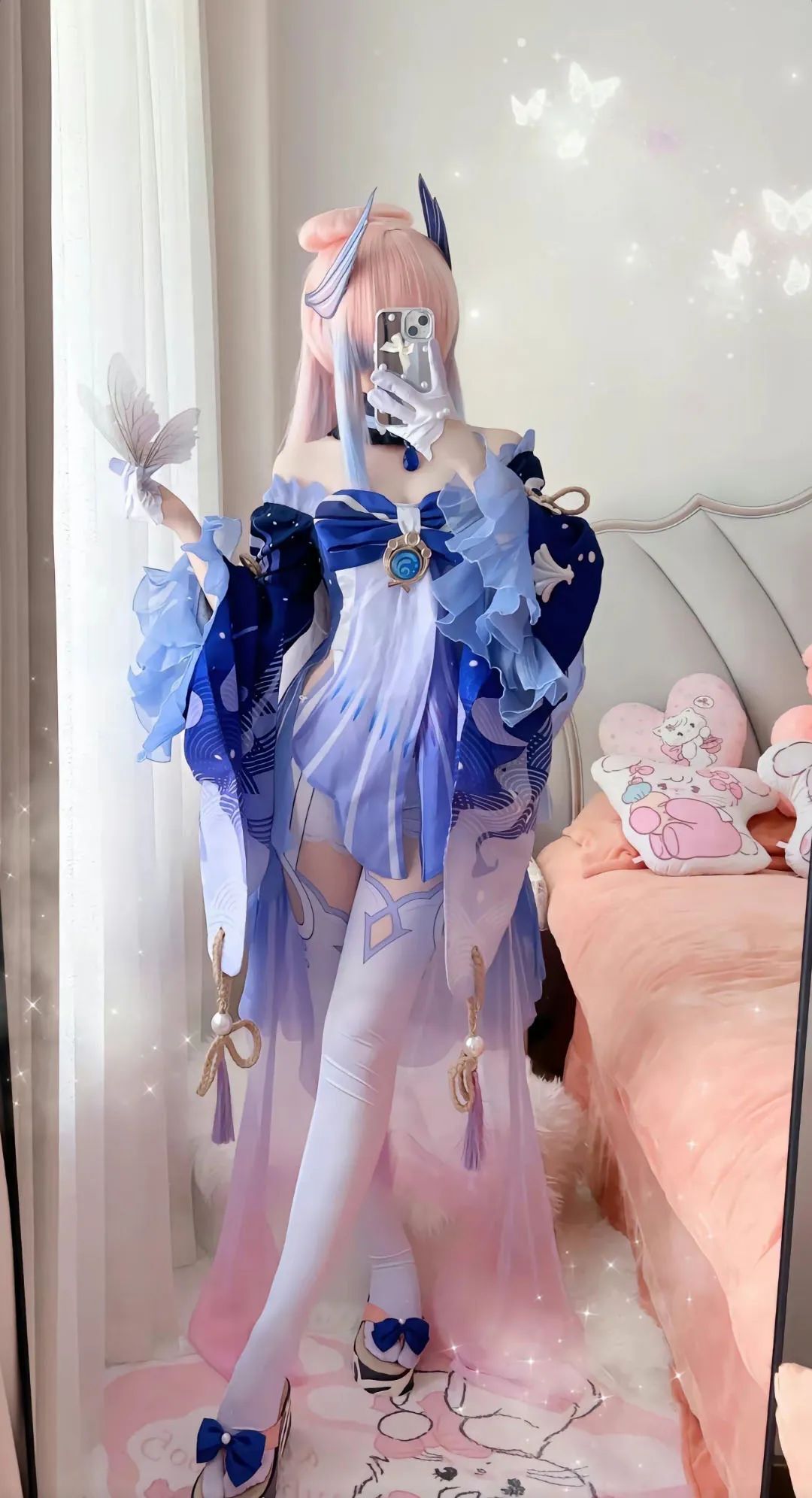 原神cos：白丝+修女服，八重让人狂喜！兔女郎心海，赛车女郎申鹤，大长腿雷神太顶了！
