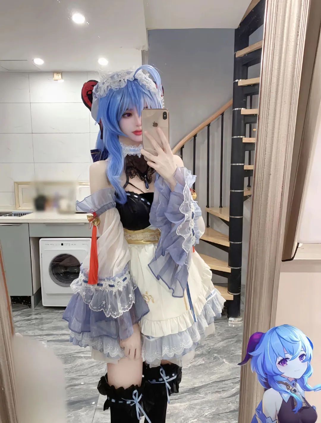 原神cos：女仆甘雨一脸娇羞！泳装心海太美了！抹胸装申鹤太御了，女仆宵宫，泳装芭芭拉我爱了！