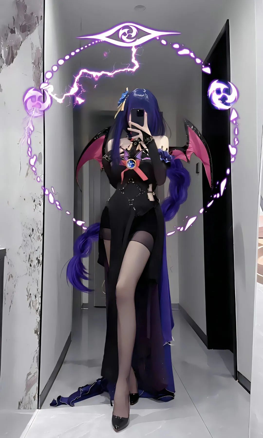 原神cos：黑丝制服雷神太顶了！兔女郎甘雨身材绝佳！黑丝旗袍申鹤，JK绫华我爱了！