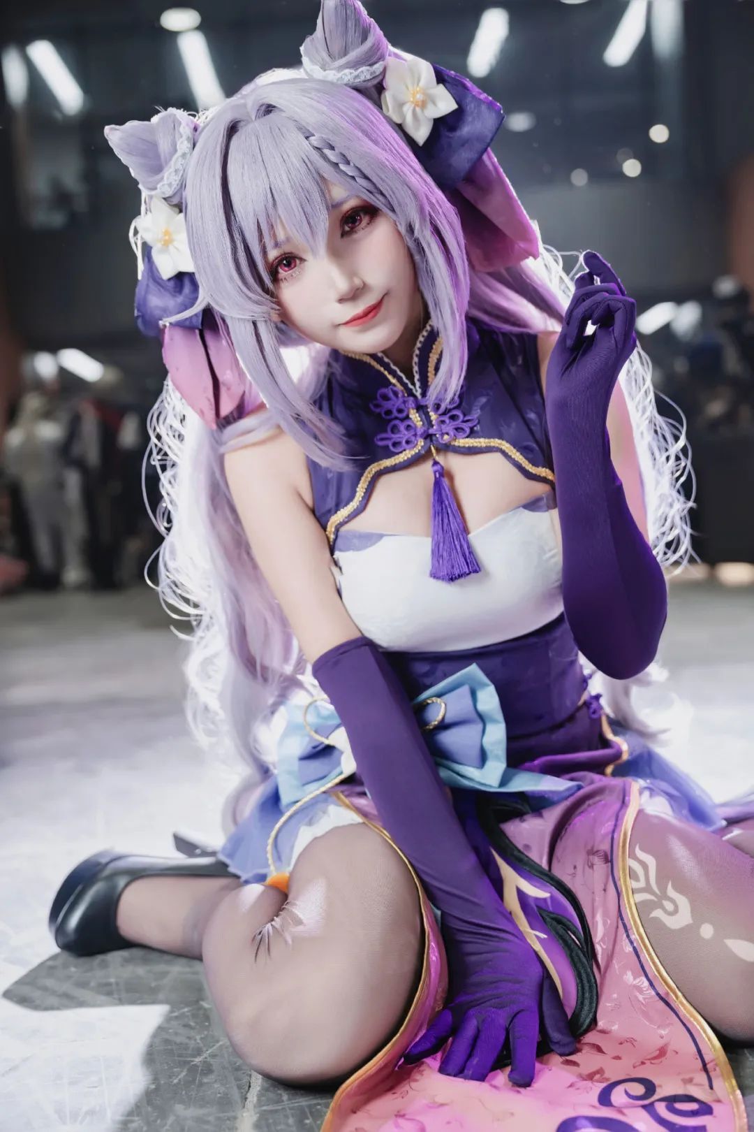原神cos：白丝+修女服，甘雨太顶了！白丝制服刻晴太御了！包臀裙申鹤，包臀裙申鹤太美了！