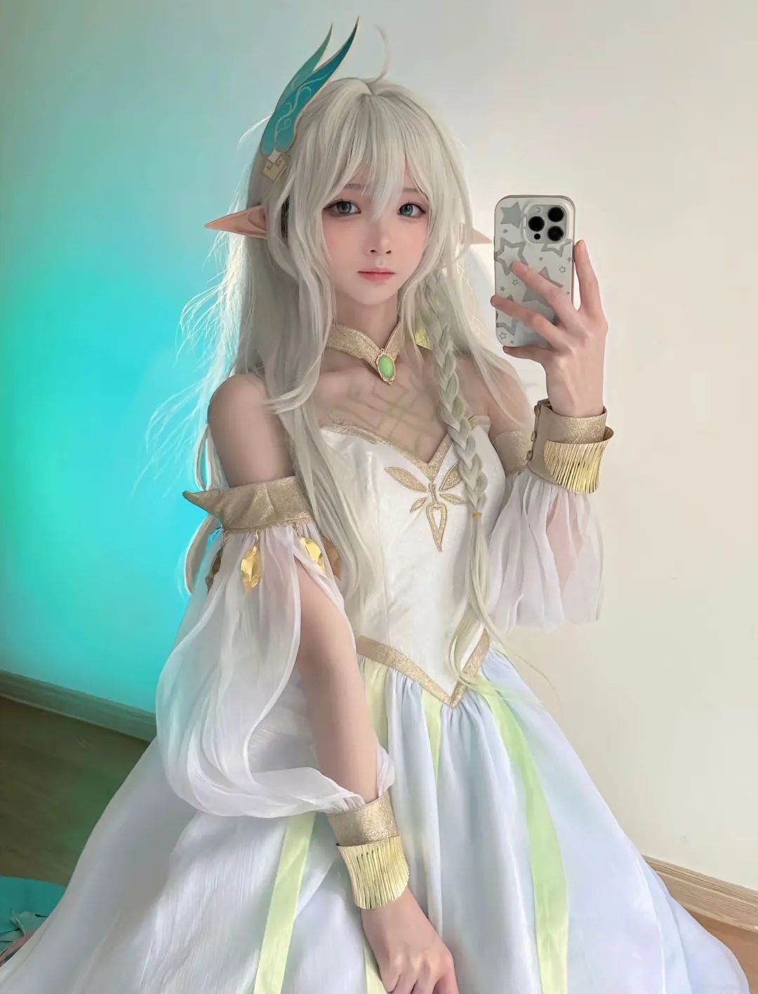 原神cos：黑丝连衣裙刻晴美出新高度！古装汉服甘雨，大草神，雷神制服，绫华女仆让人狂喜！