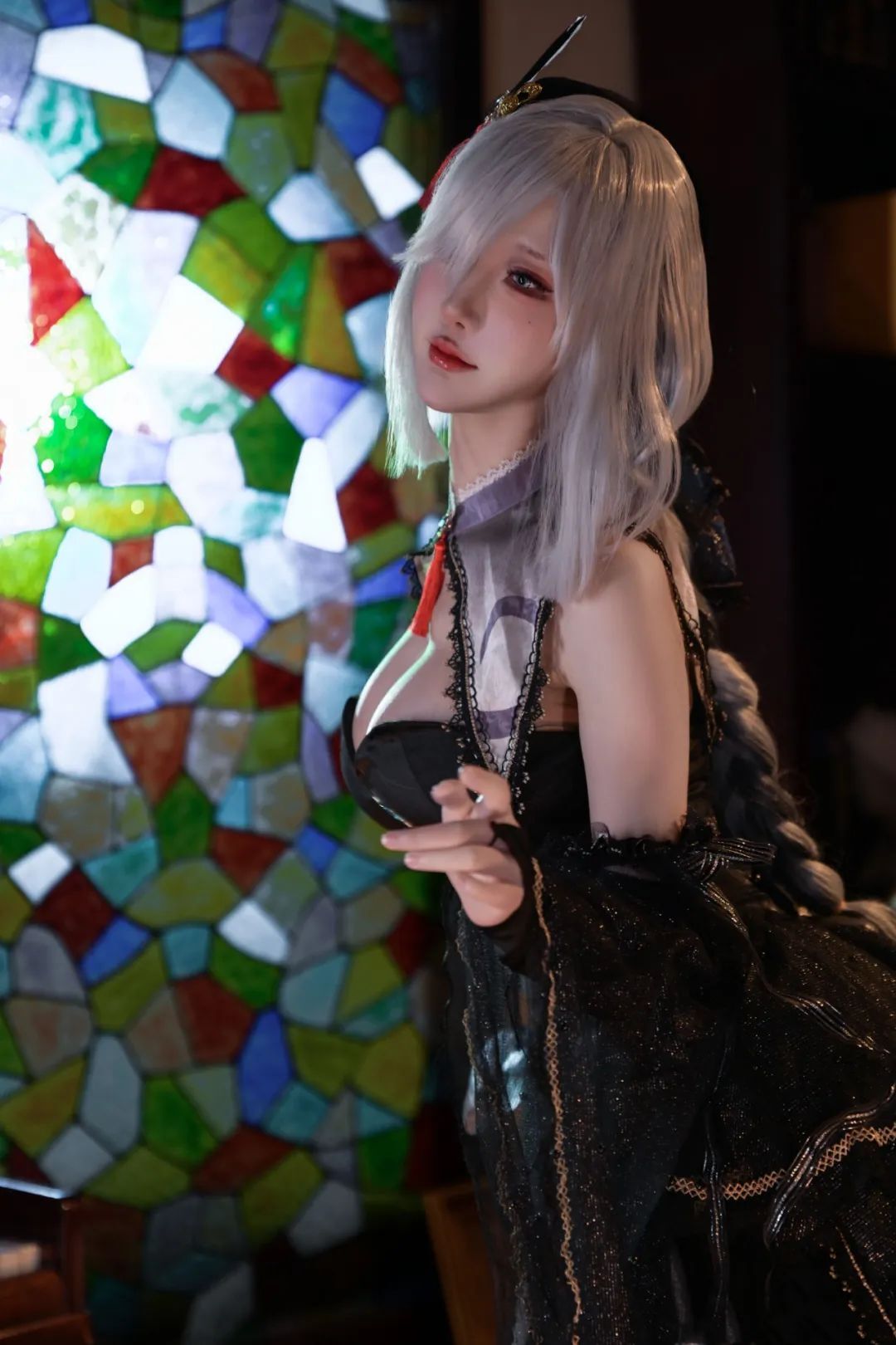 原神cos：黑丝+旗袍，申鹤太美了！女士大长腿真好看！邪魅雷神，神子大人的旗袍装太顶级了！