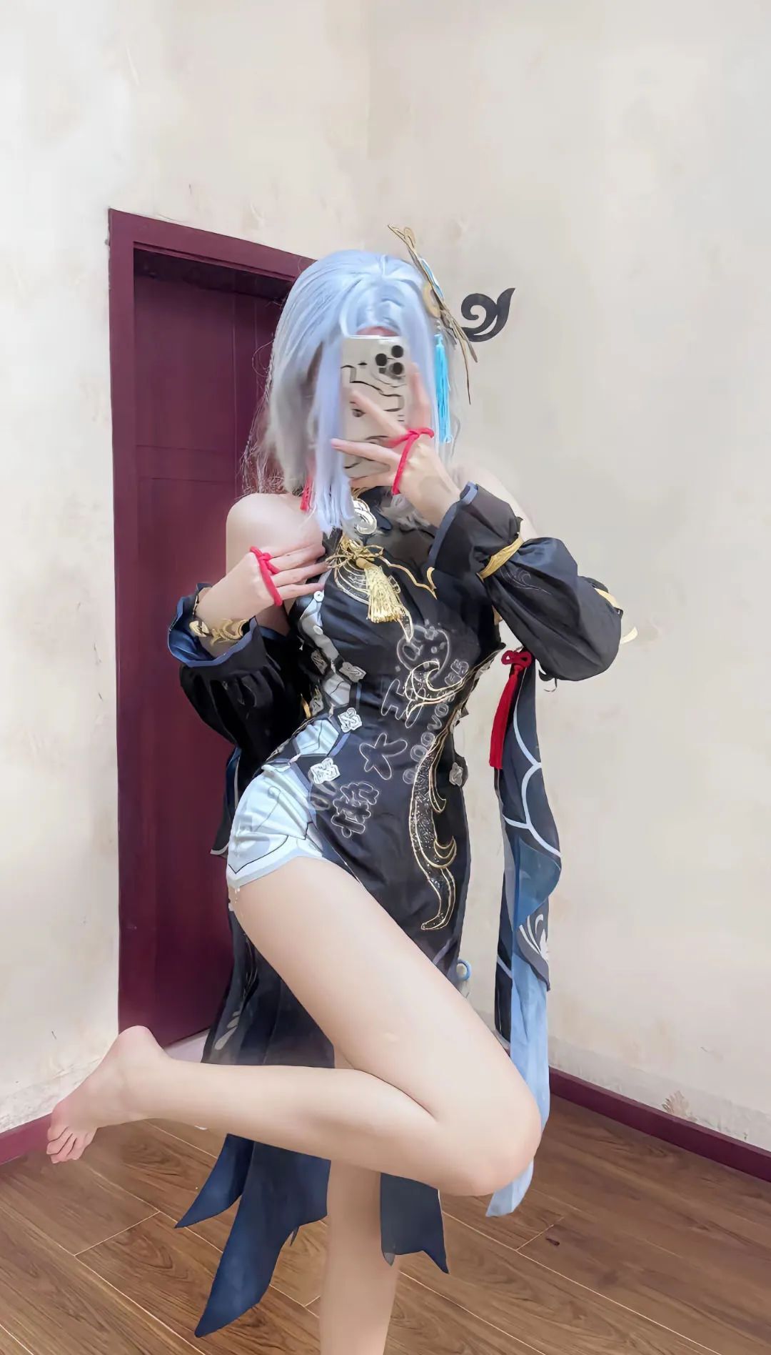 原神cos：白丝+紧身衣，八重神子太顶了！白丝邪魅刻晴，女仆绫华心海雷神让人狂喜！