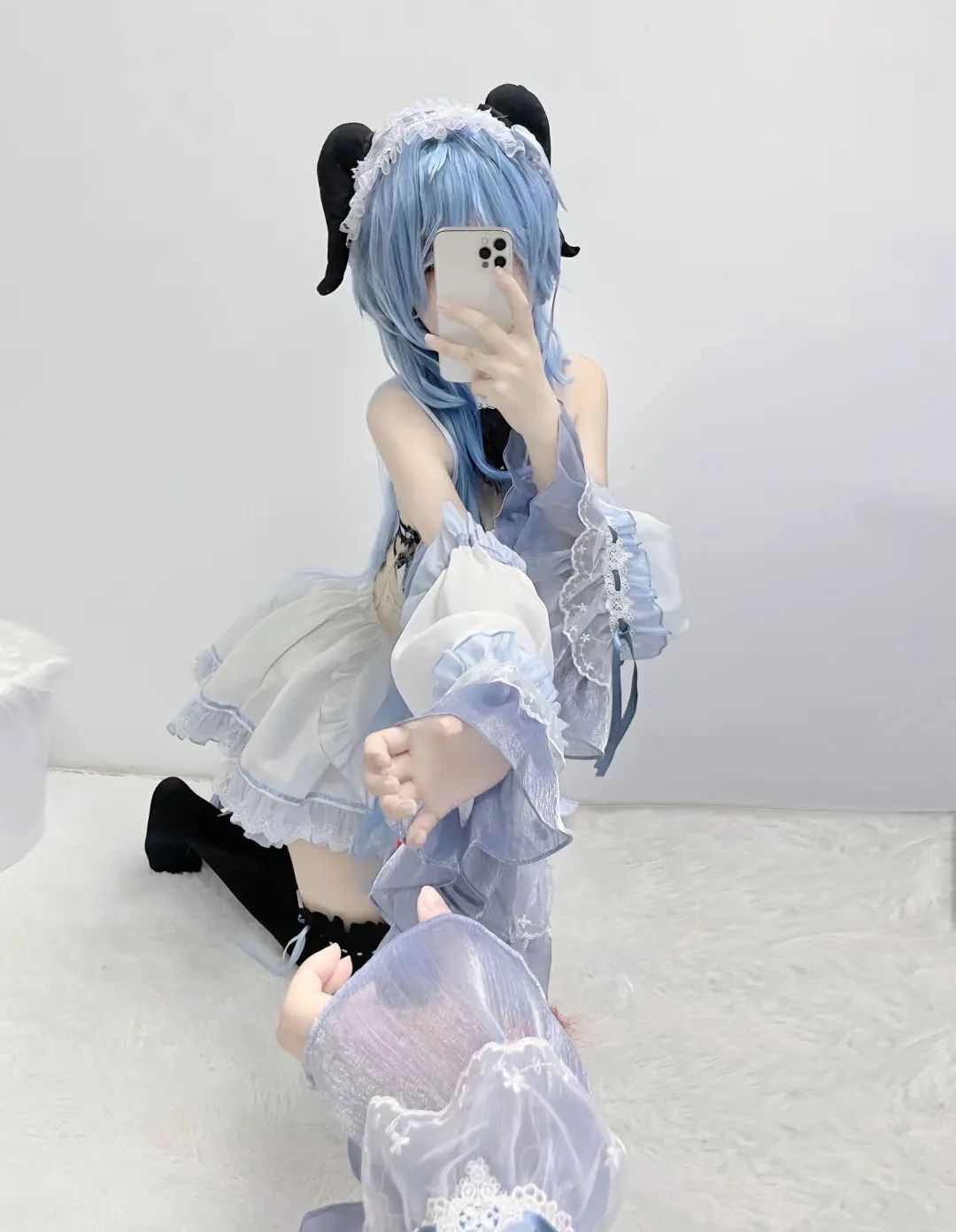 原神cos：黑丝+皮裤，兔女郎甘雨太顶了！白丝制服刻晴！女仆绫华雷神让人狂喜！黑丝旗袍申鹤！