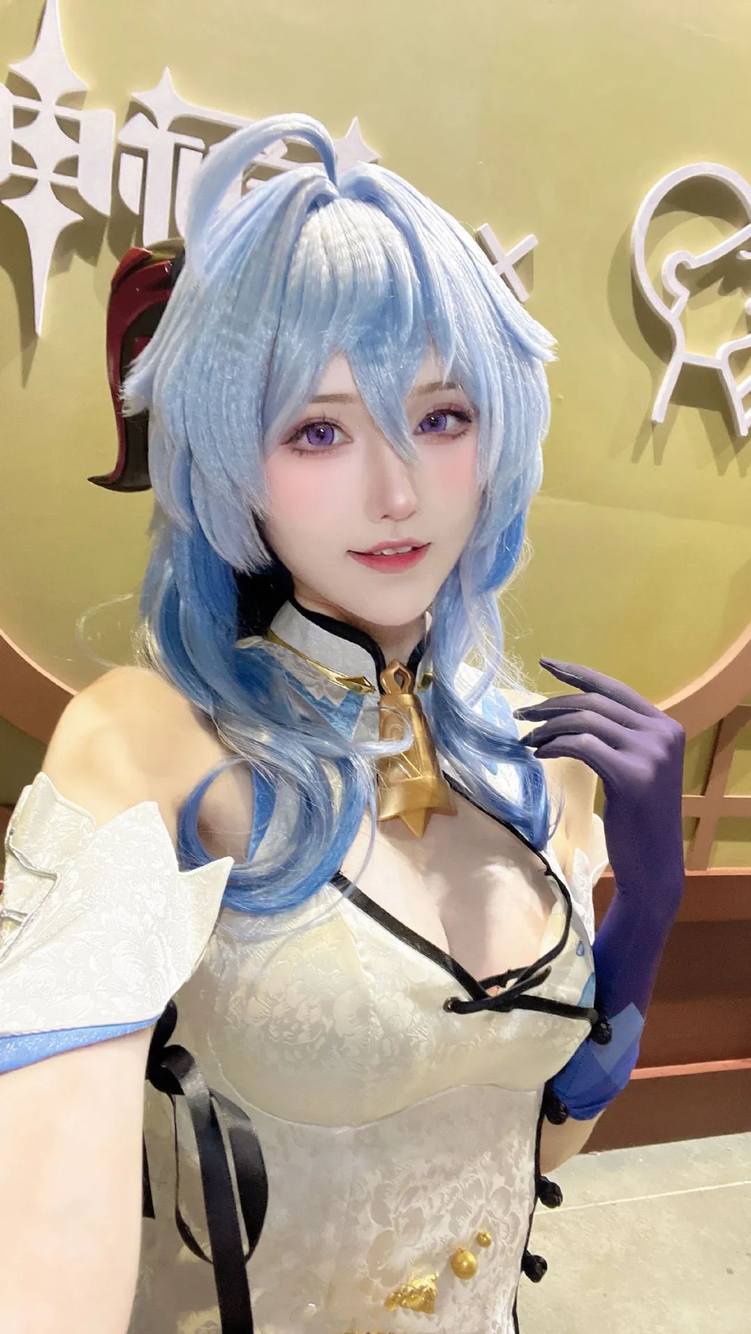 原神cos：优菈大长腿太顶了！制服雷神，女仆申鹤温柔可爱！女仆绫华甘雨也不错！